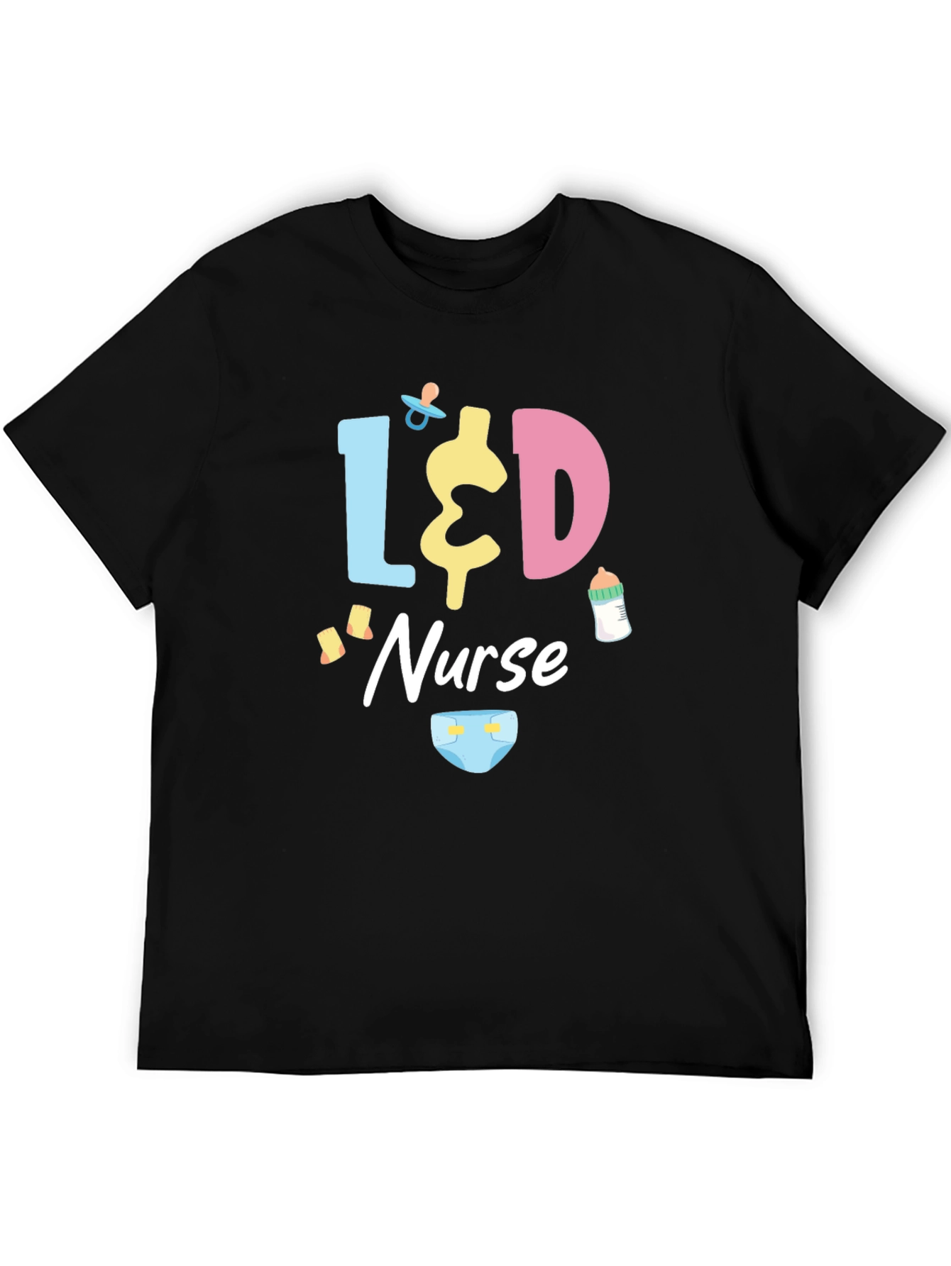 L&D Nurse T-Shirt - Black Cotton Tee