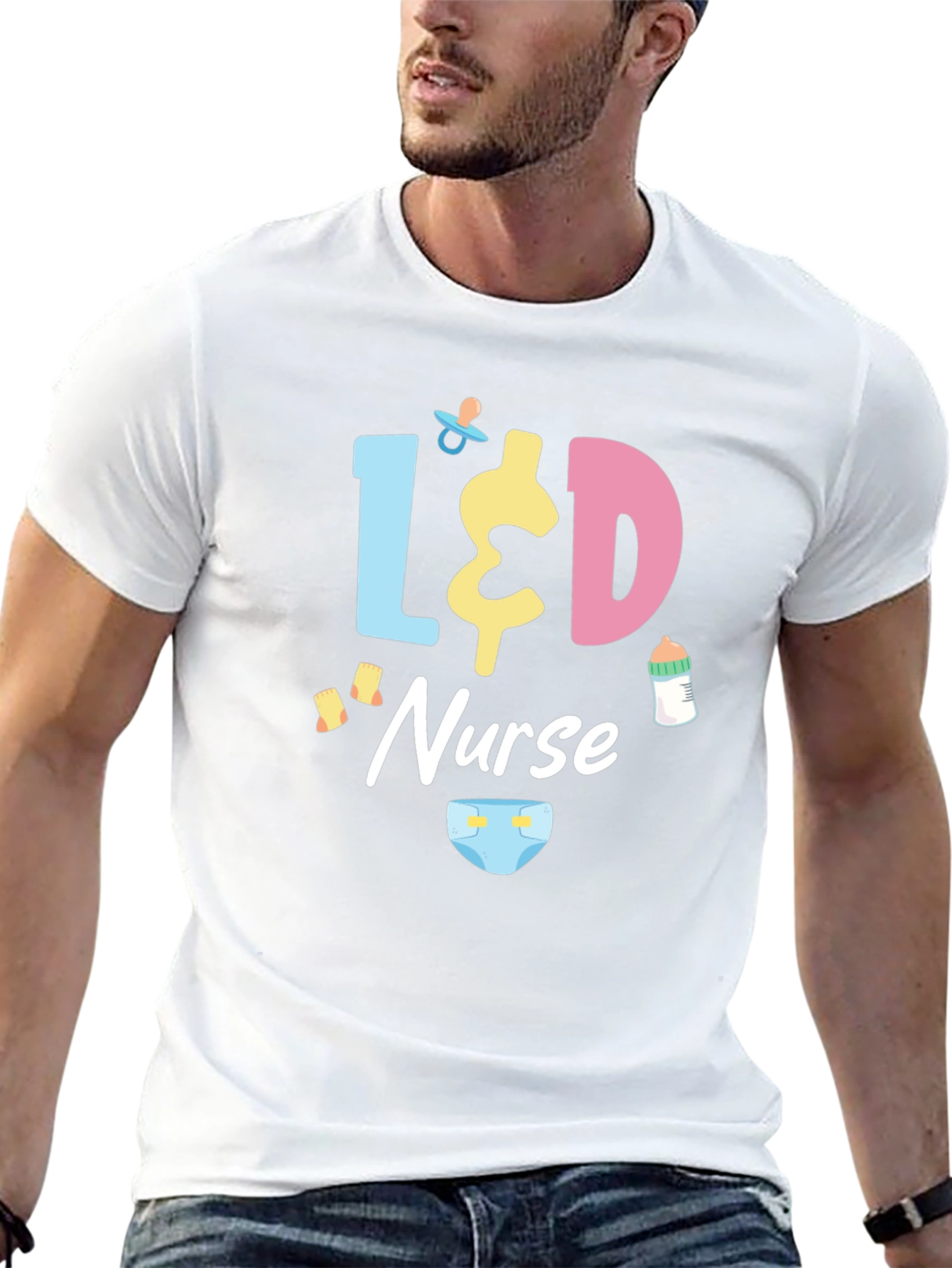 L&D Nurse T-Shirt - Black Cotton Tee