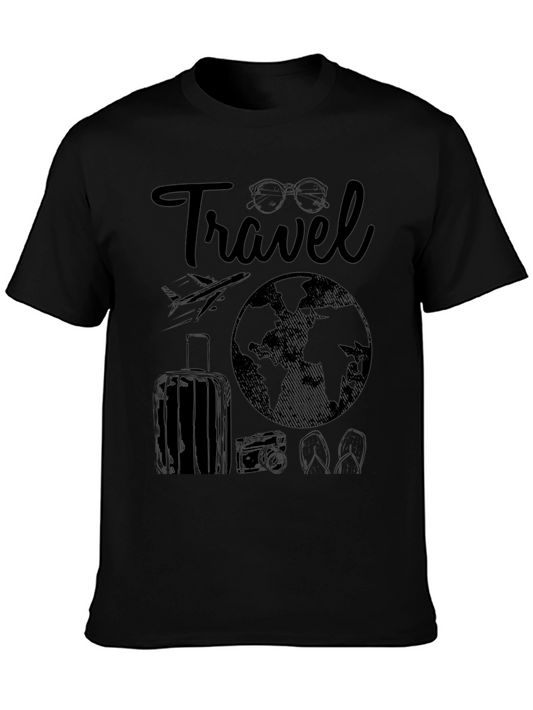 Travel Graphic Black T-Shirt Vacation Ready
