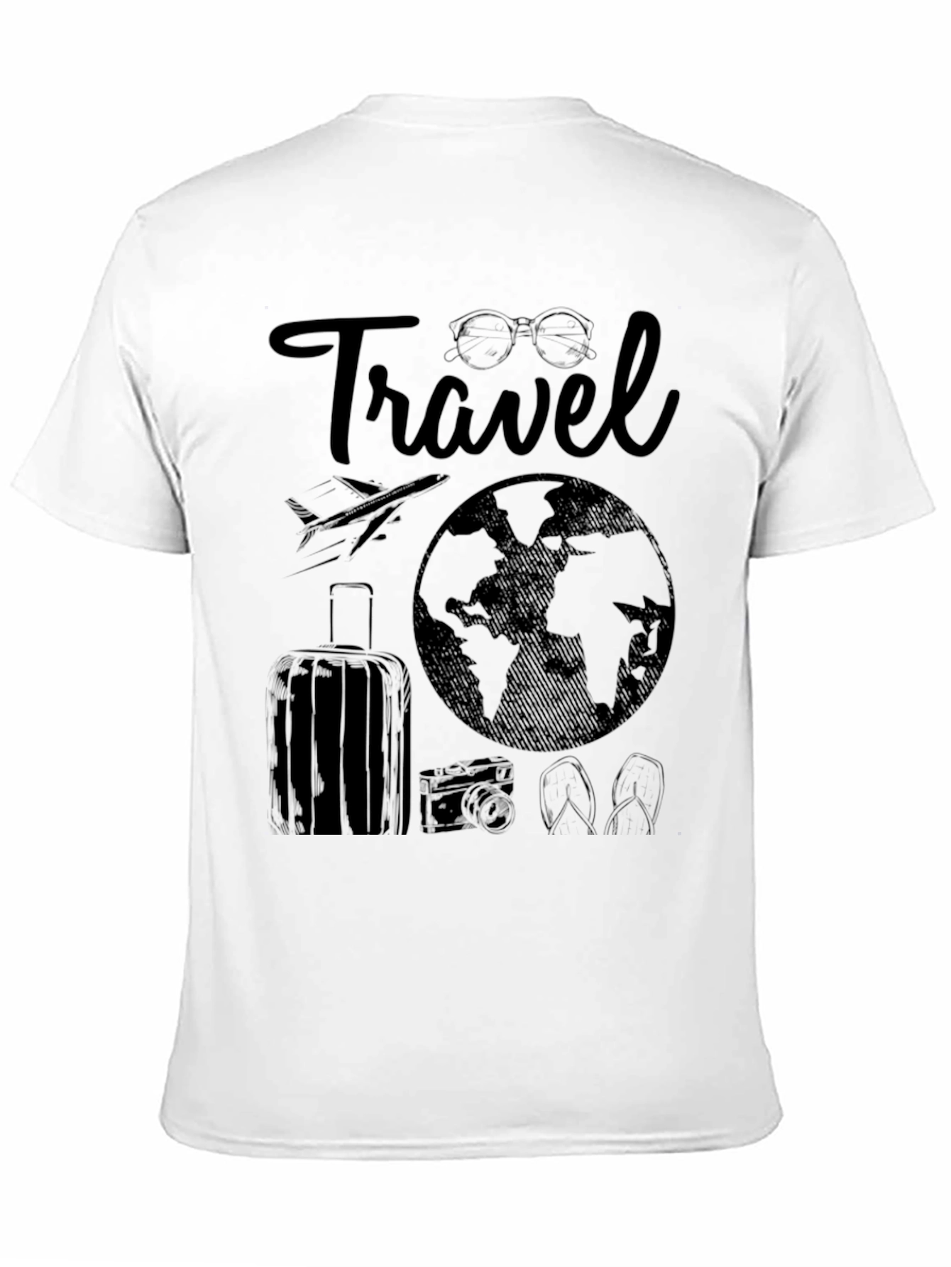 Travel Graphic Black T-Shirt Vacation Ready