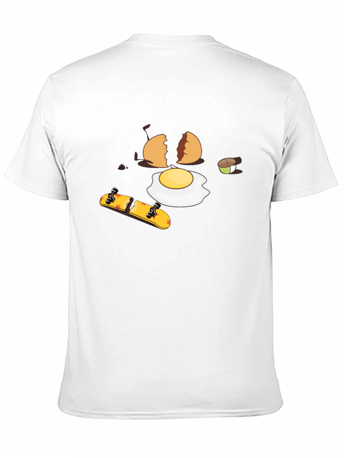 Cracked Egg Skateboarder Graphic Tee