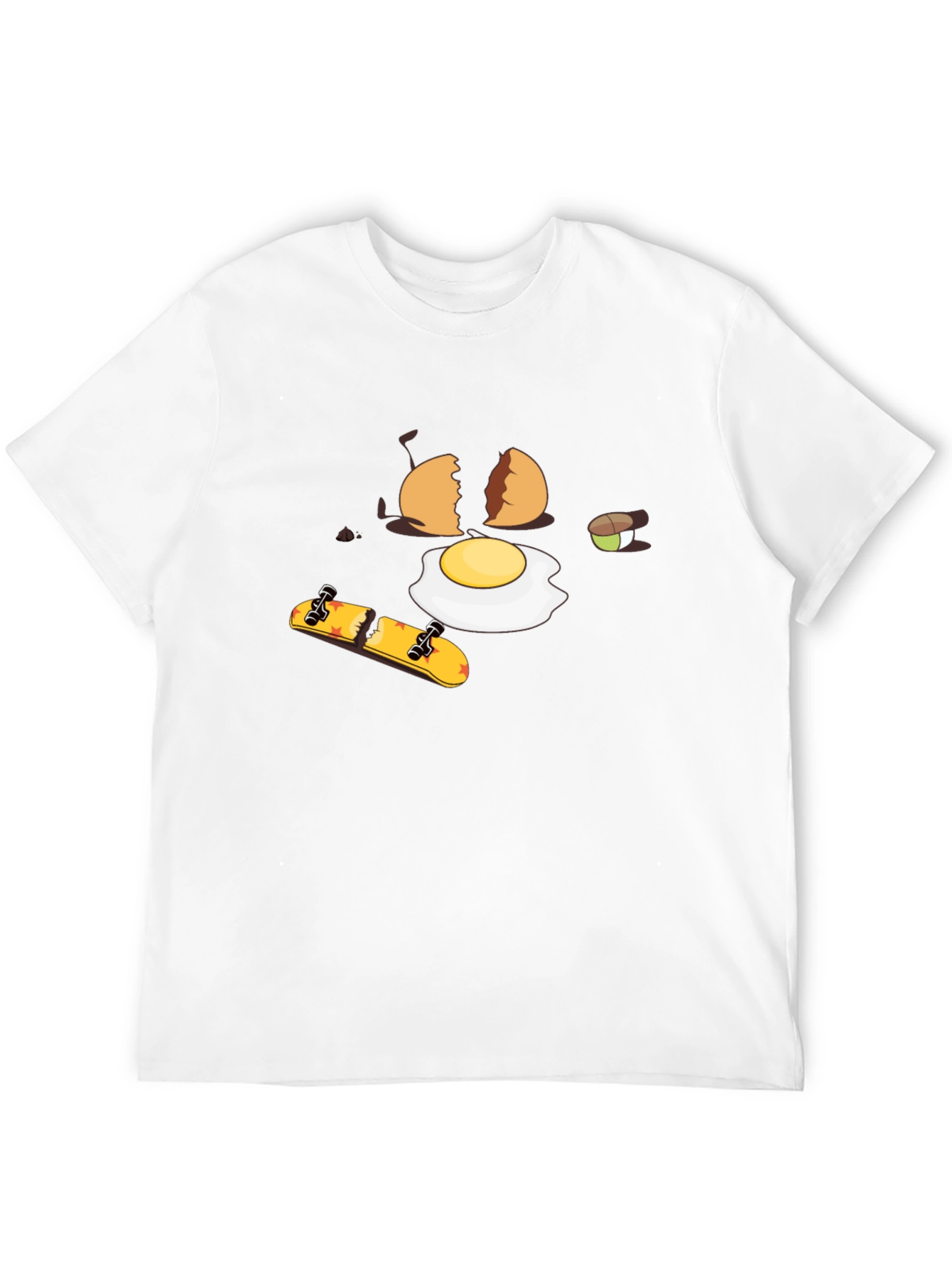 Cracked Egg Skateboarder Graphic Tee