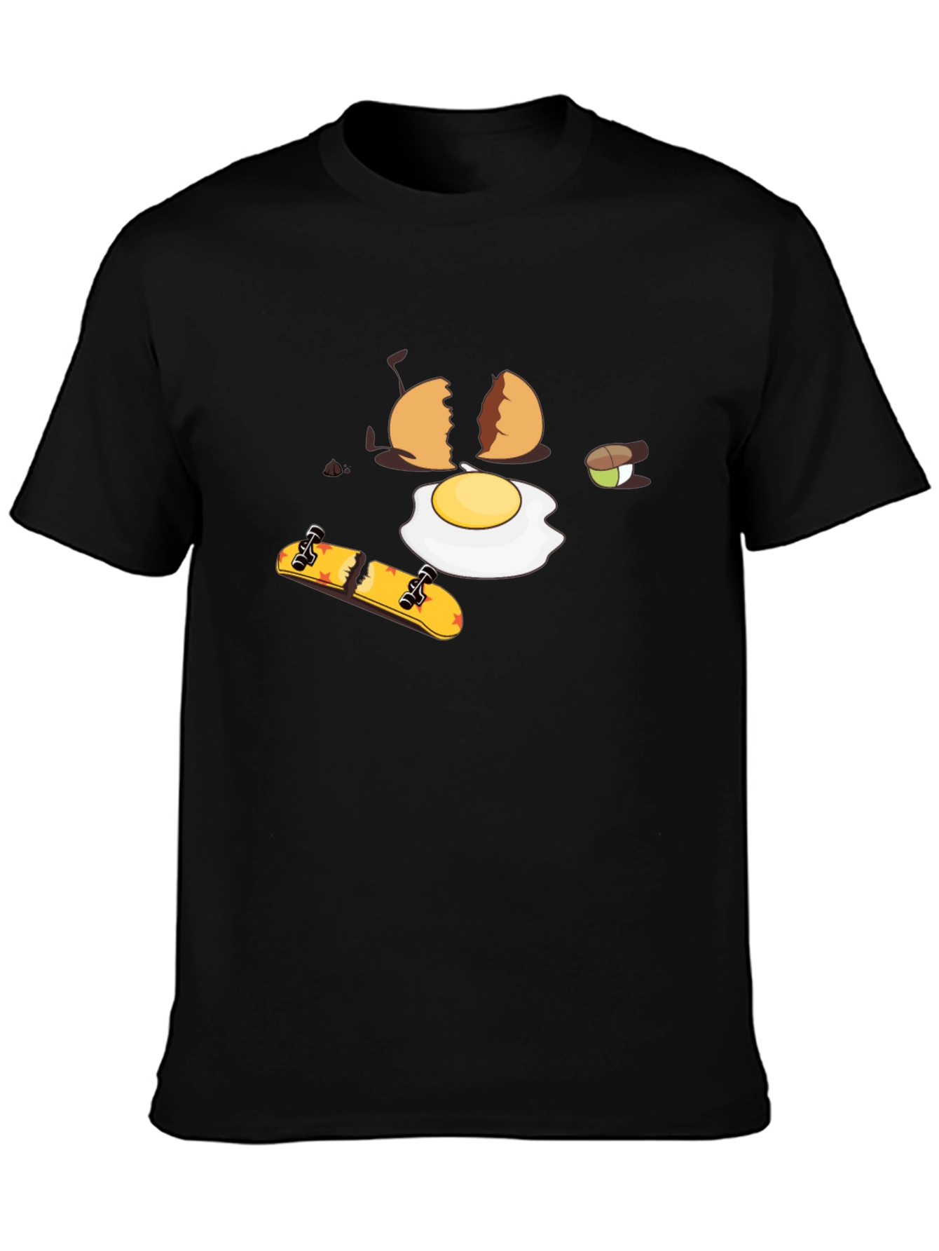 Cracked Egg Skateboarder Graphic Tee