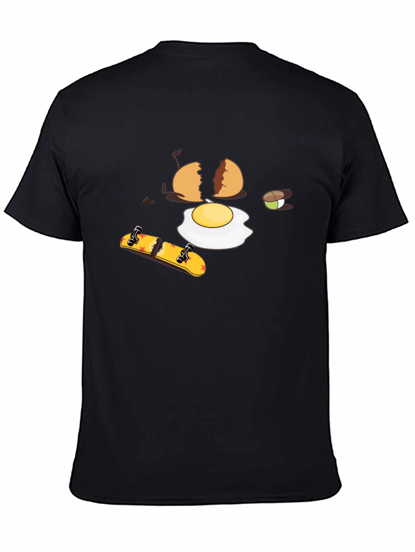 Cracked Egg Skateboarder Graphic Tee