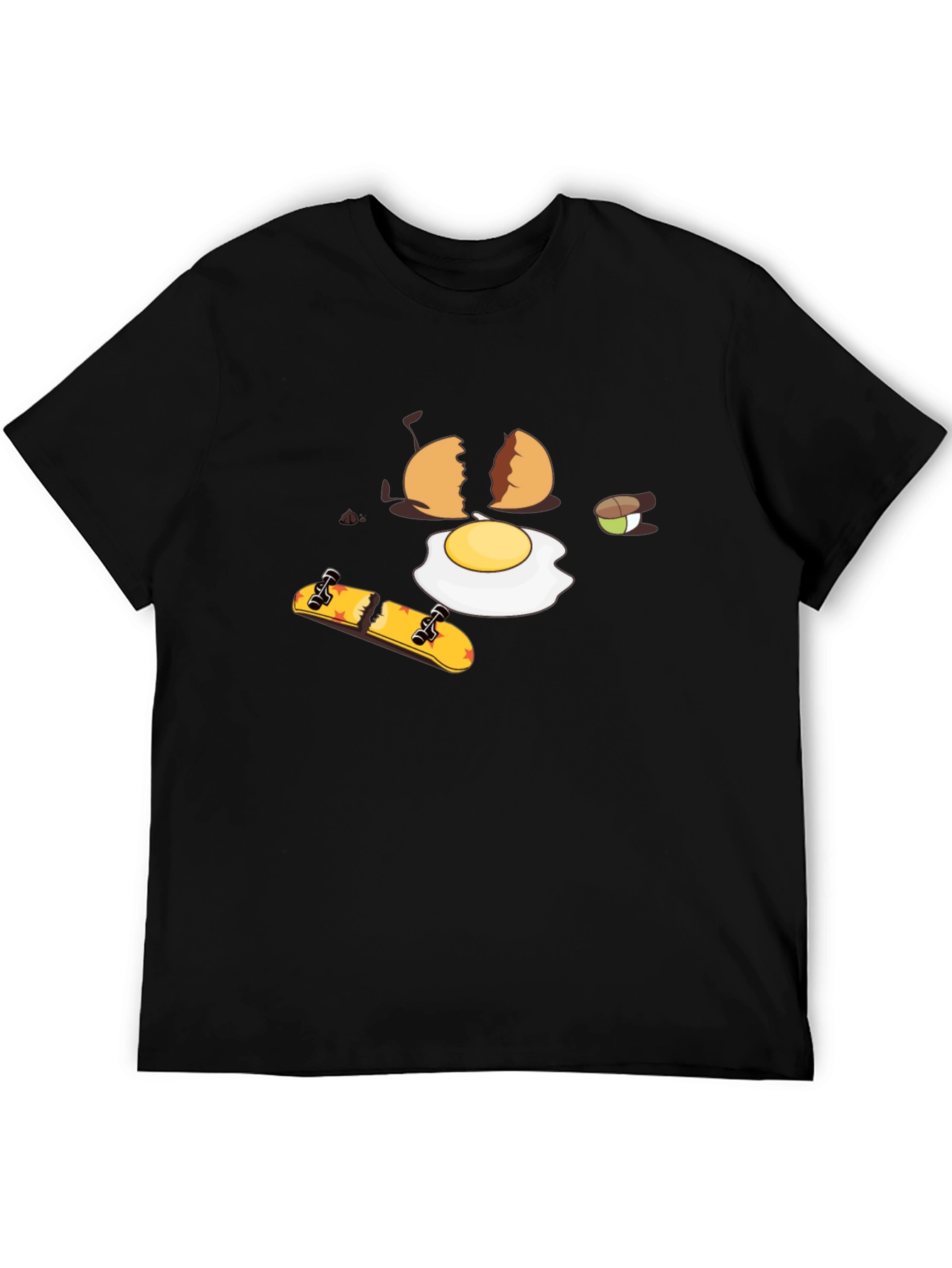 Cracked Egg Skateboarder Graphic Tee
