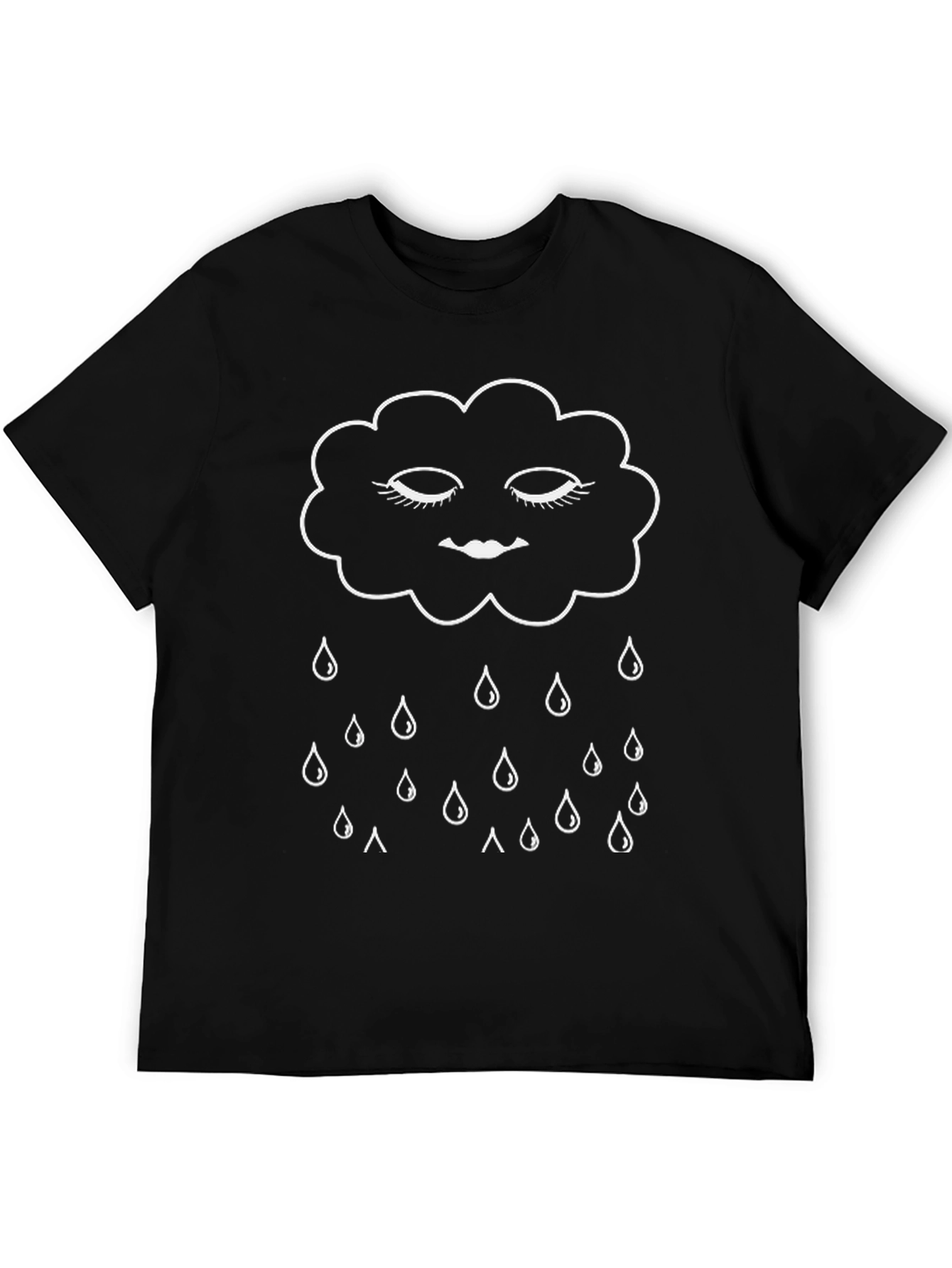 Cloud Rain Graphic T-Shirt - Relaxed Fit