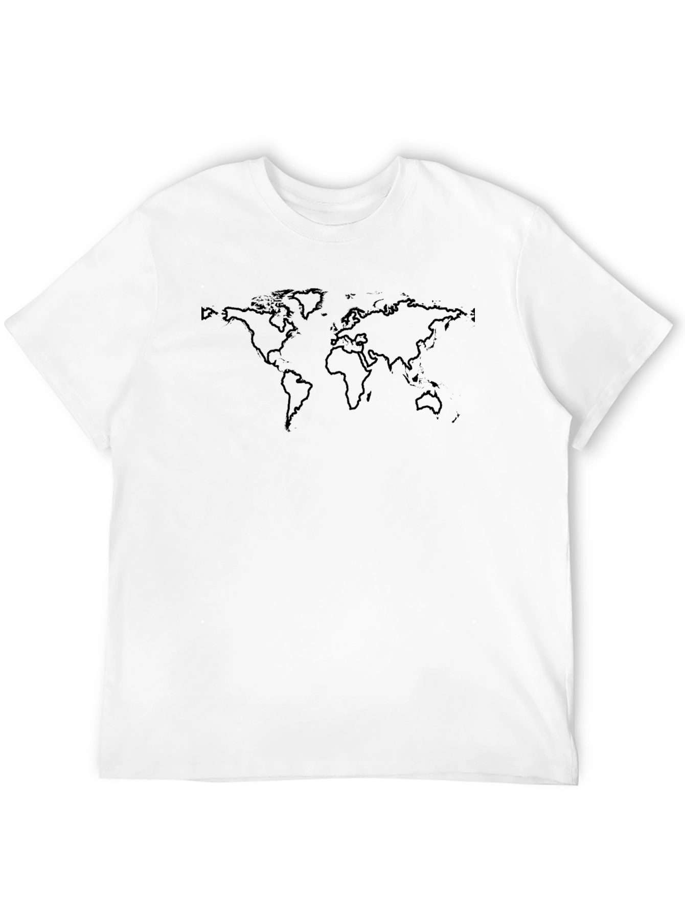 Global Map Graphic Print T-Shirt