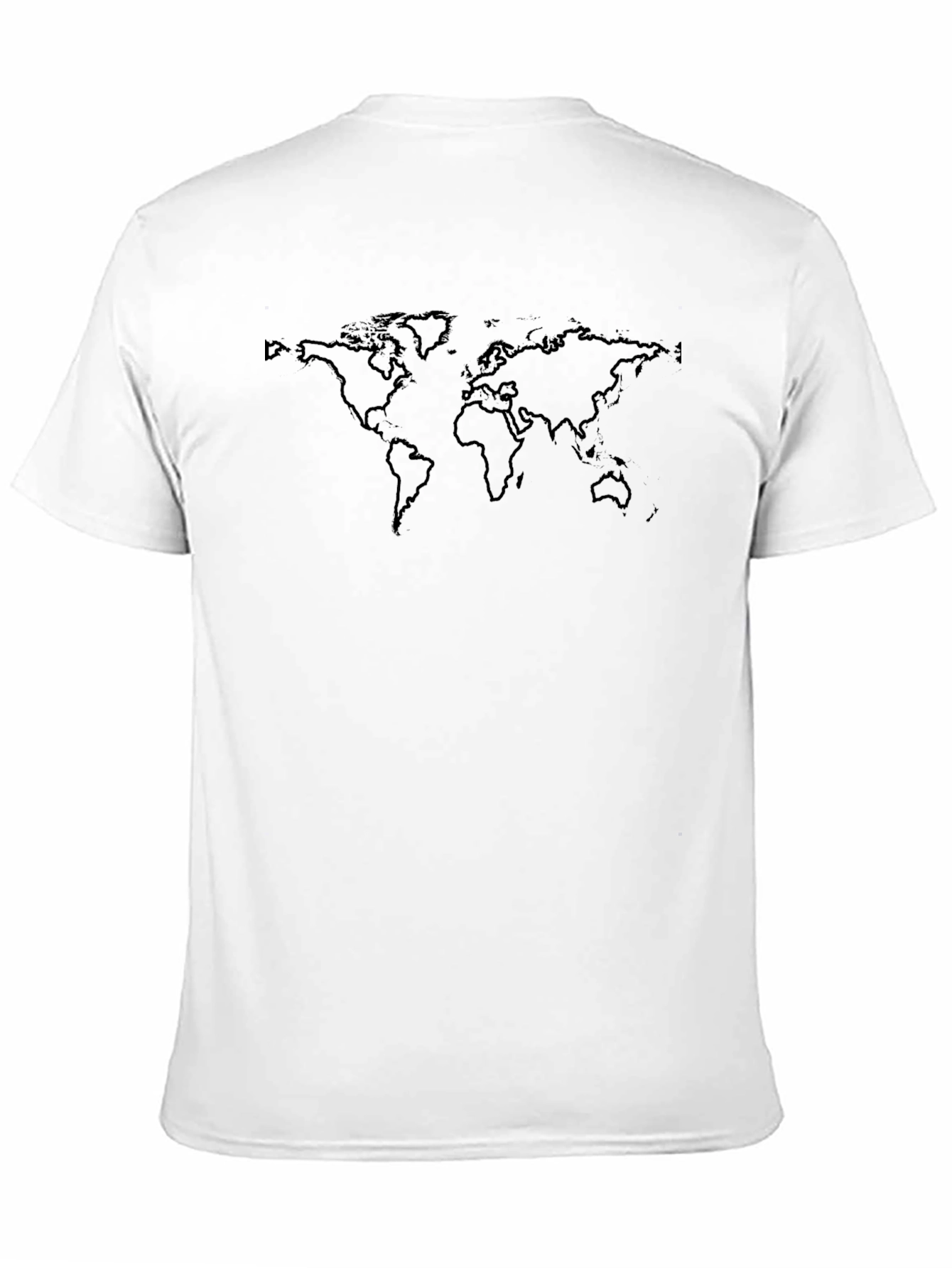 Global Map Graphic Print T-Shirt