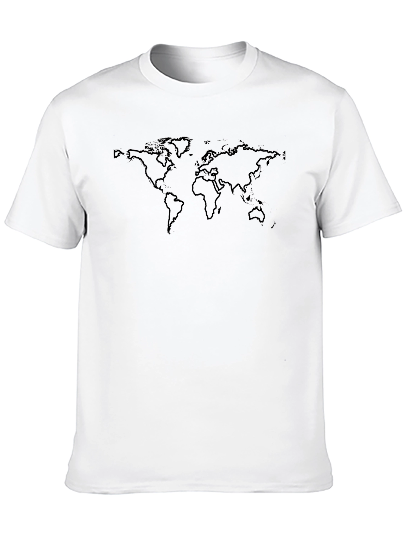 Global Map Graphic Print T-Shirt