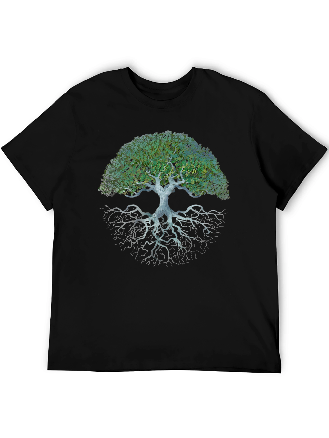 Tree of Life Graphic Tee - Black Cotton Blend