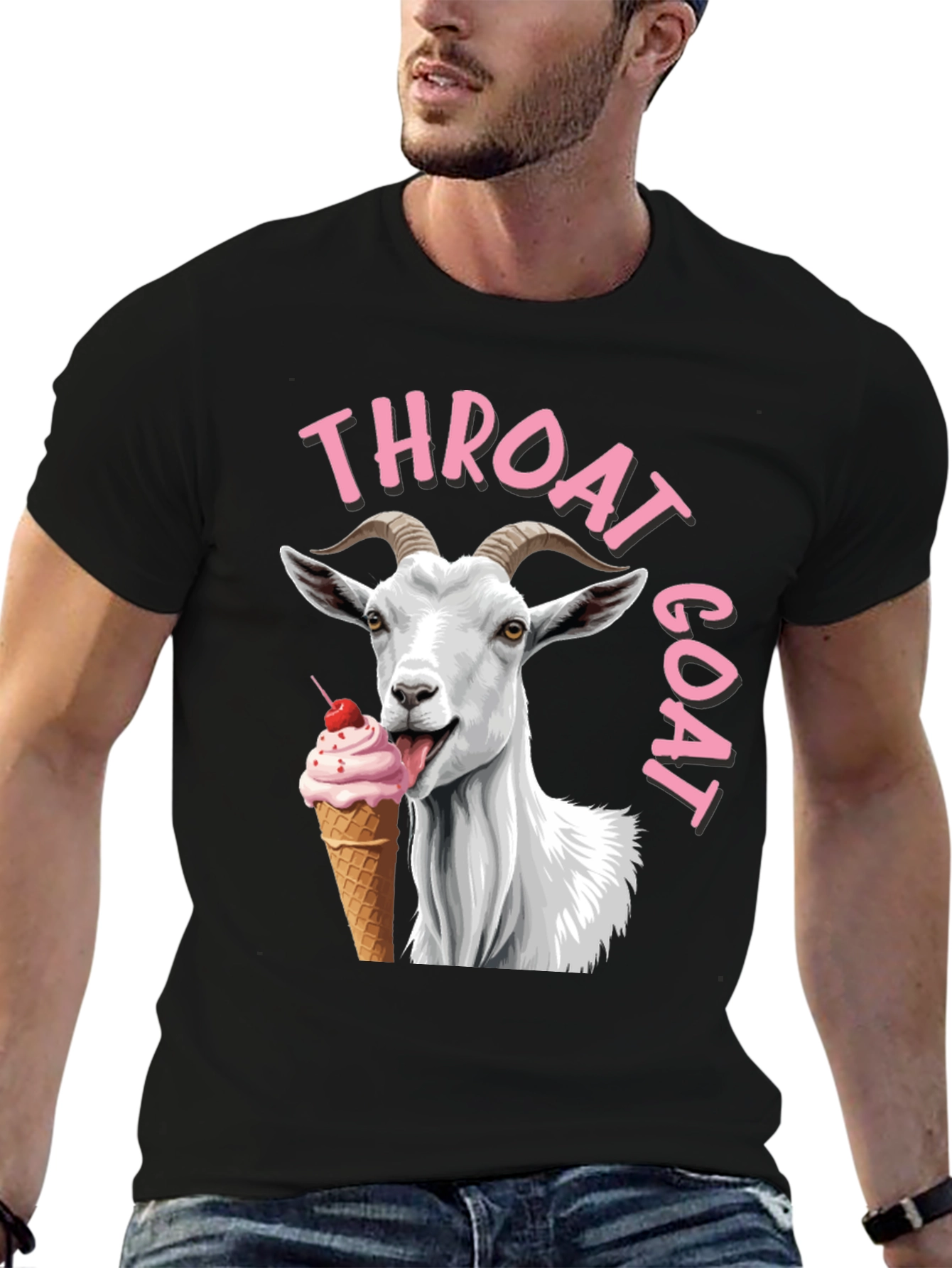 Throat Goat T-Shirt - Funny Graphic Tee