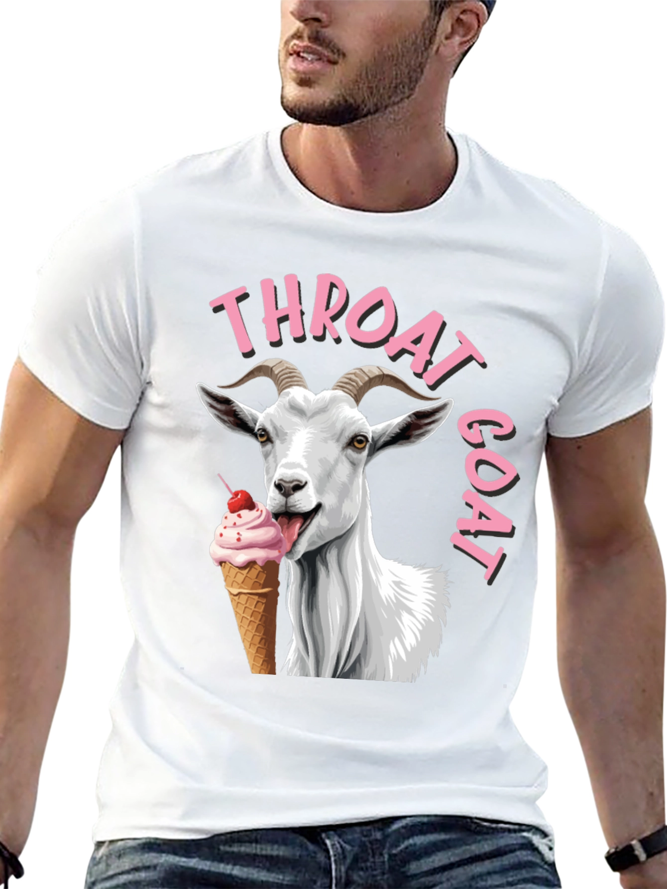 Throat Goat T-Shirt - Funny Graphic Tee