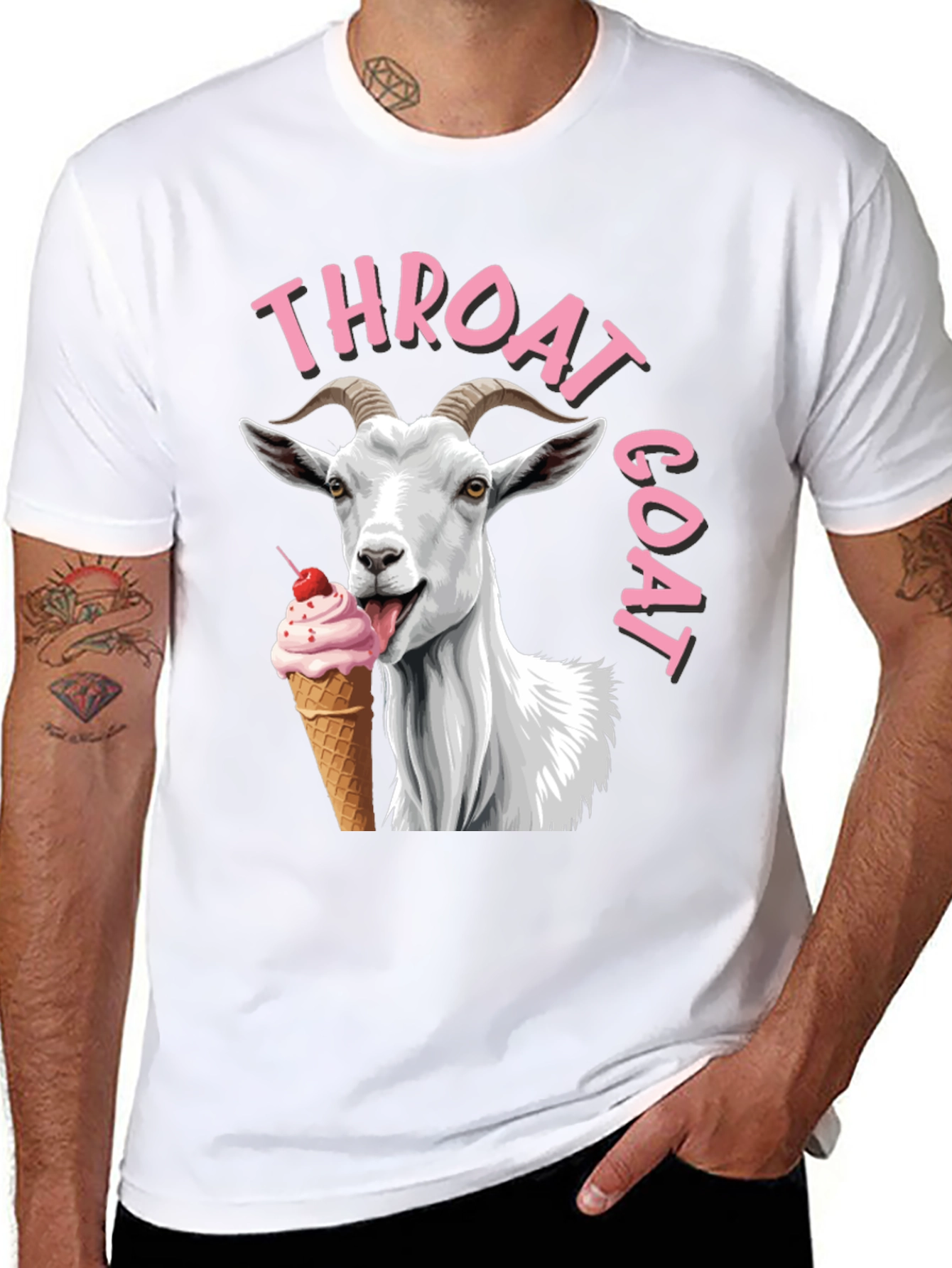 Throat Goat T-Shirt - Funny Graphic Tee