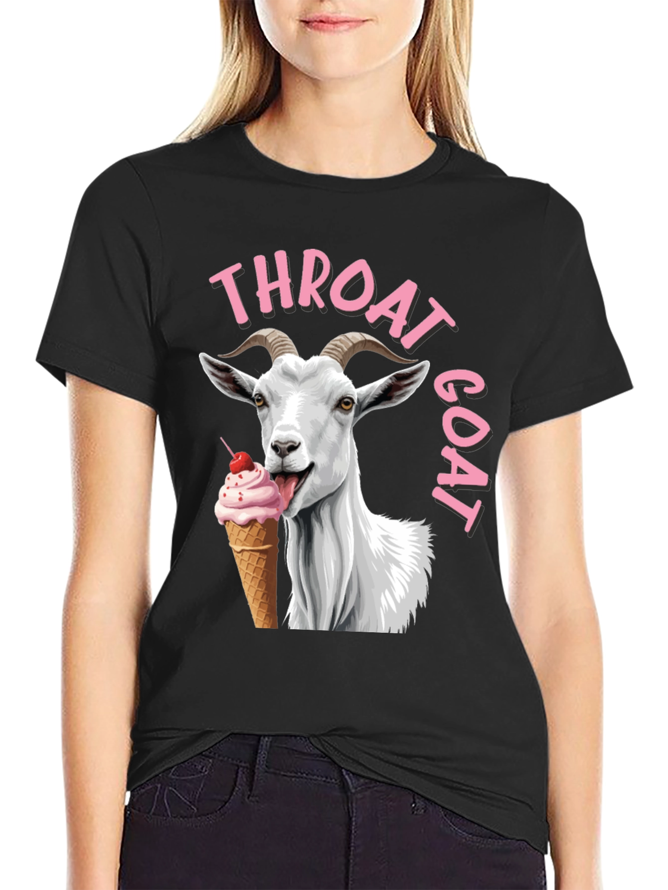 Throat Goat T-Shirt - Funny Graphic Tee