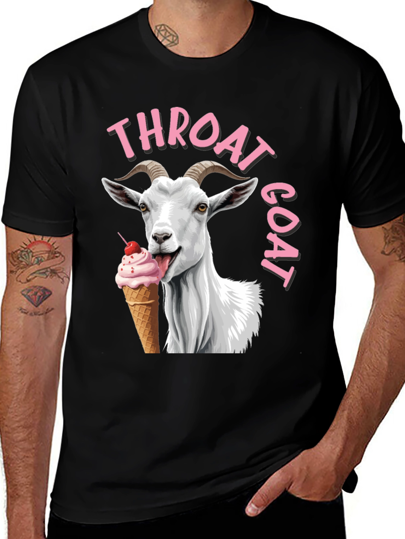 Throat Goat T-Shirt - Funny Graphic Tee