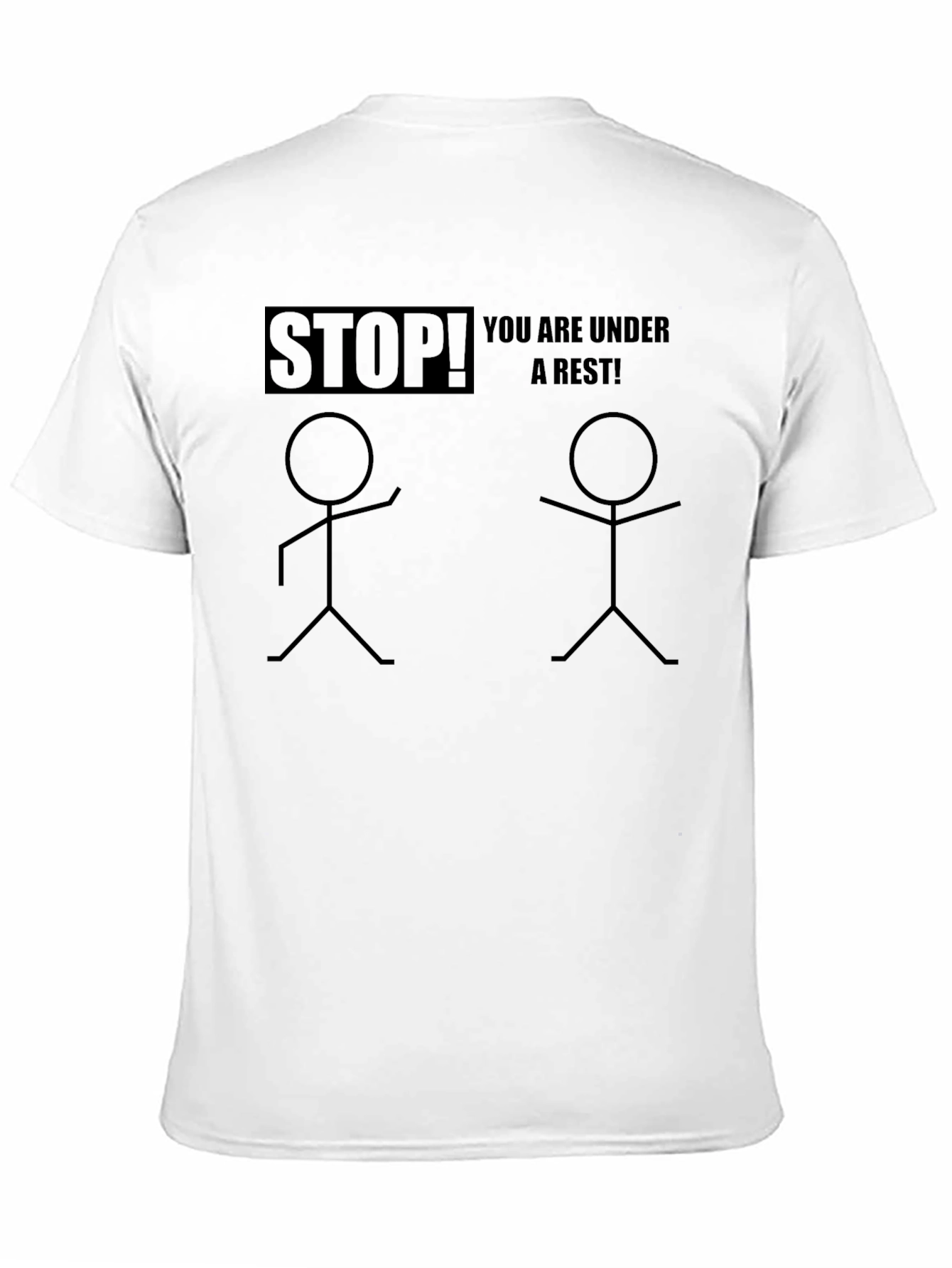 Funny Stick Figure Arrest T-Shirt