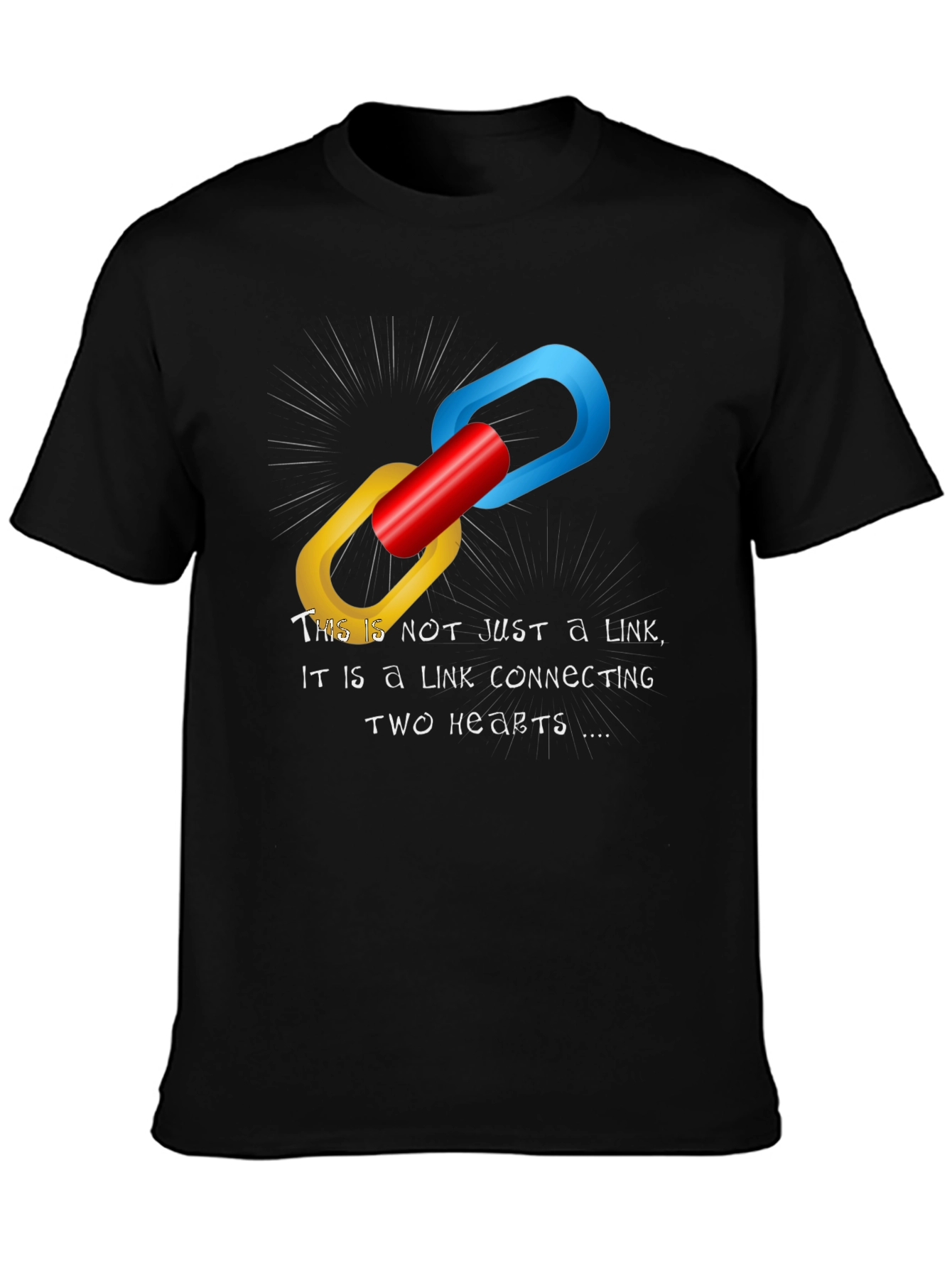 Connected Hearts T-Shirt - Love & Unity Design