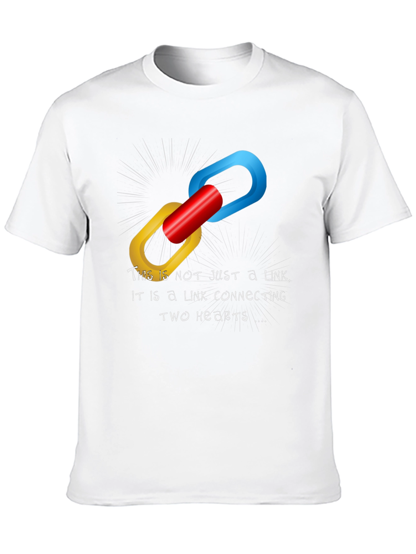 Connected Hearts T-Shirt - Love & Unity Design