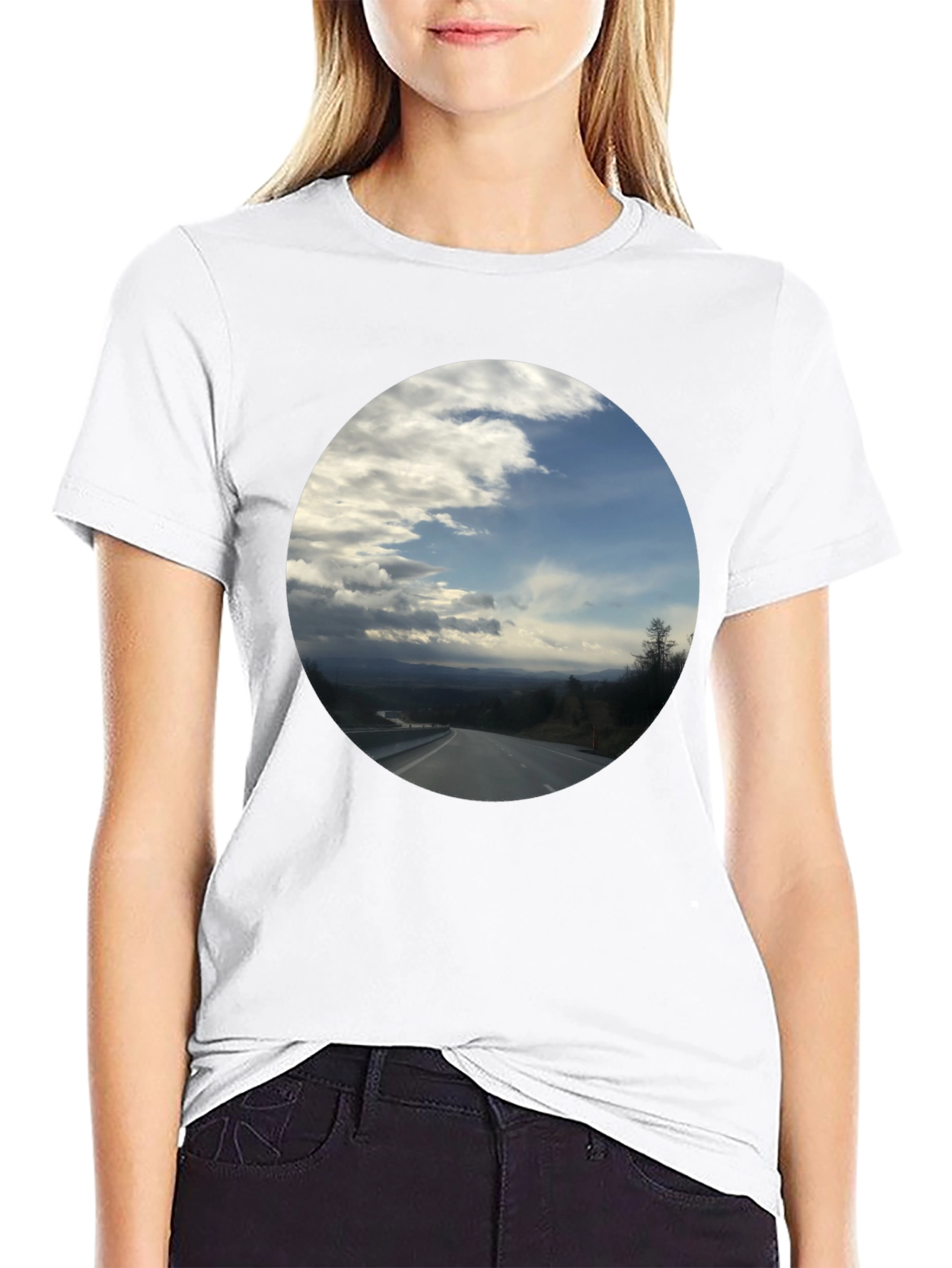 Road to the Sky Black T-Shirt