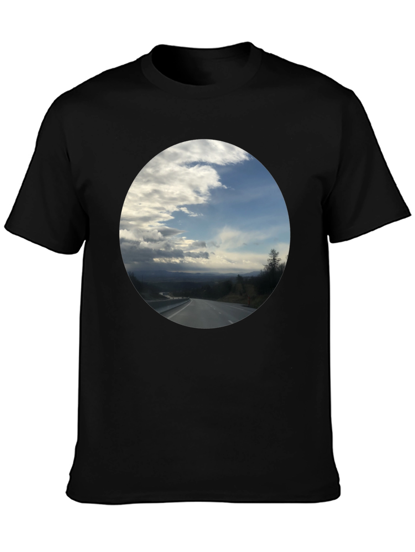 Road to the Sky Black T-Shirt