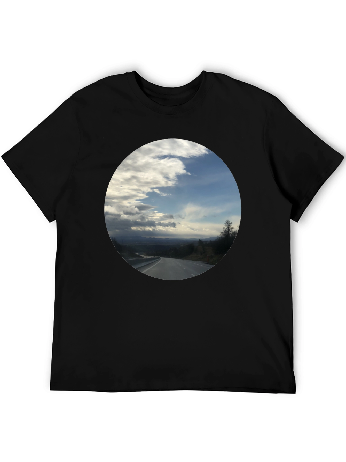 Road to the Sky Black T-Shirt