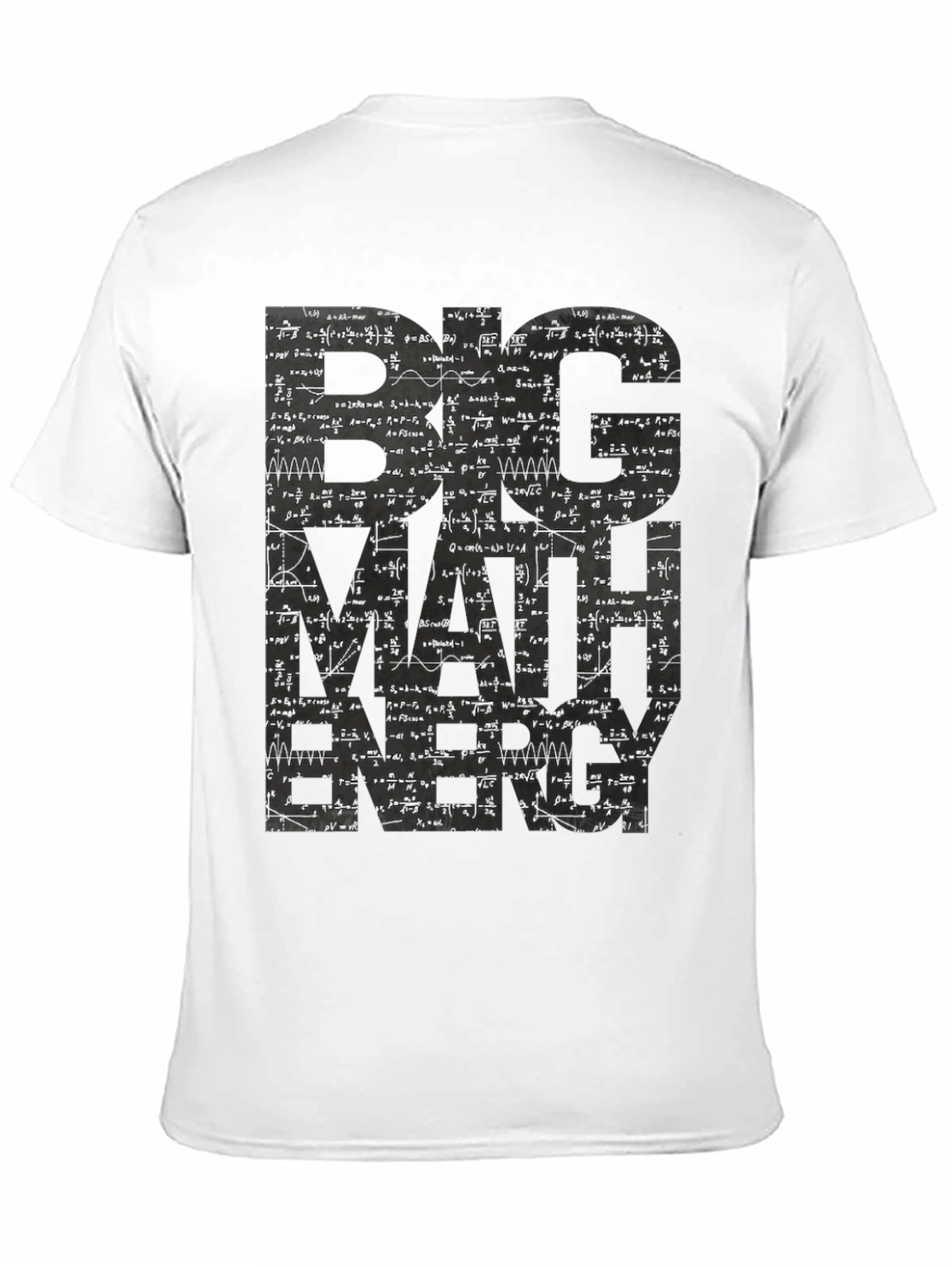 Big Math Energy Graphic Tee - Mens Black T-Shirt