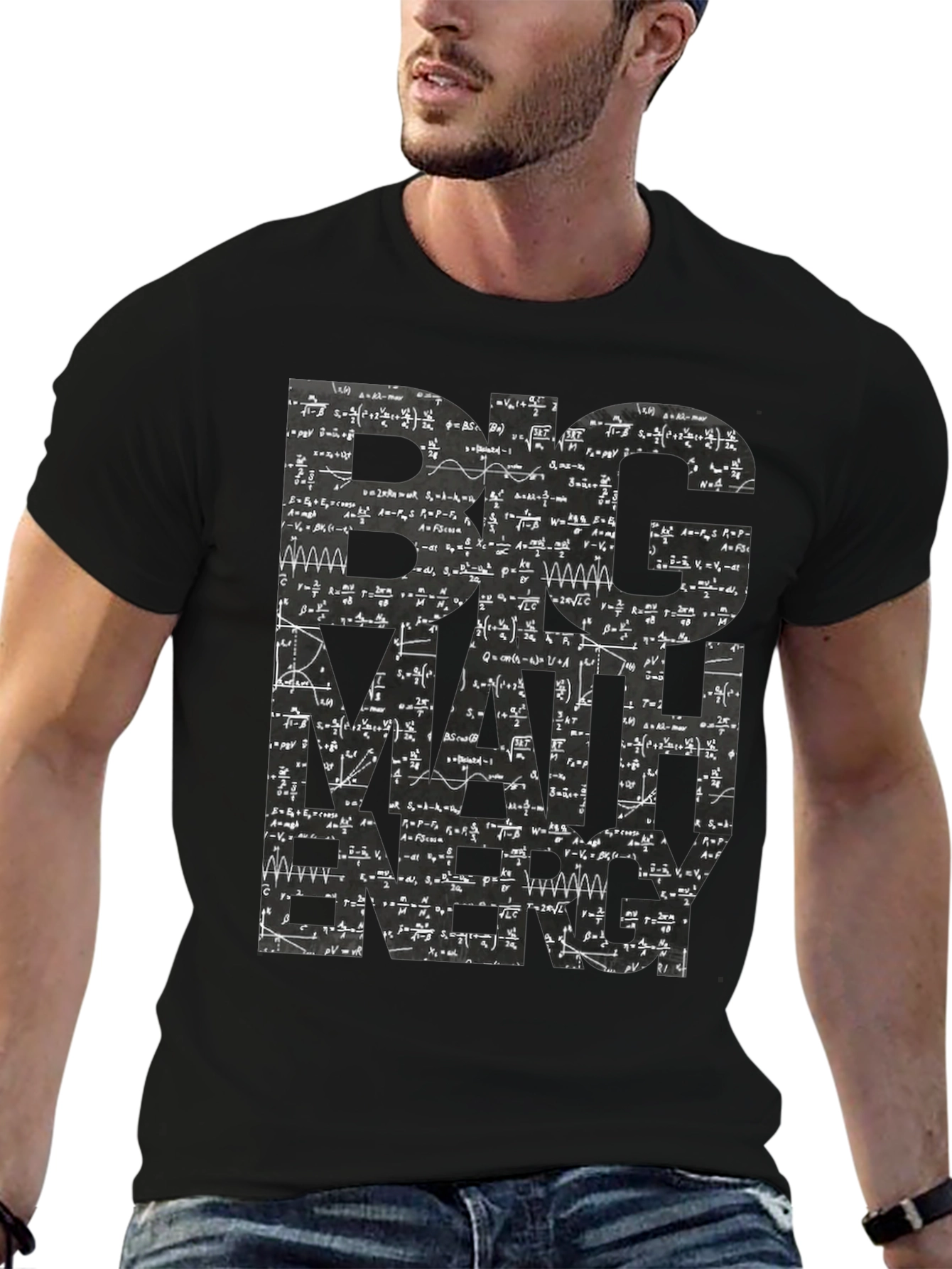 Big Math Energy Graphic Tee - Mens Black T-Shirt