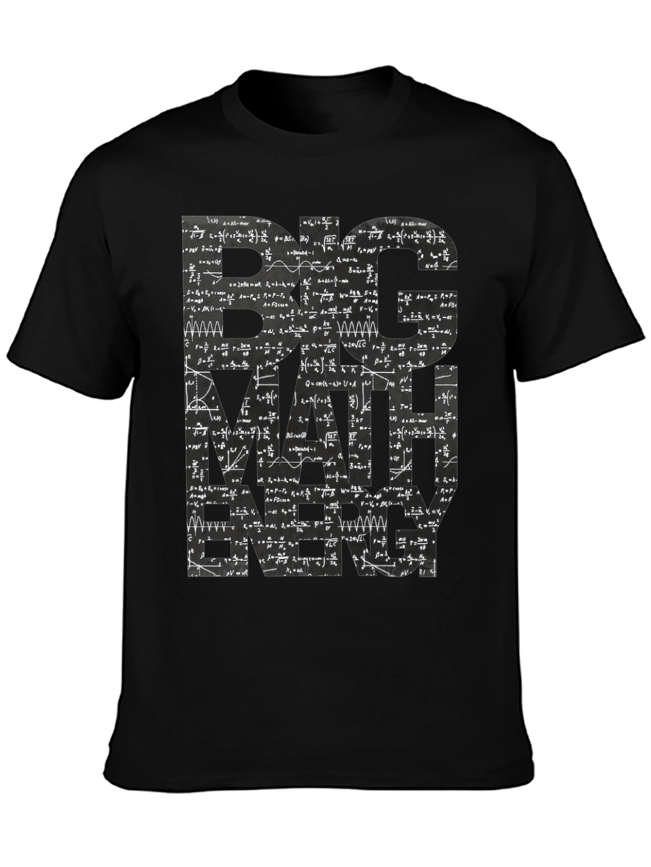 Big Math Energy Graphic Tee - Mens Black T-Shirt
