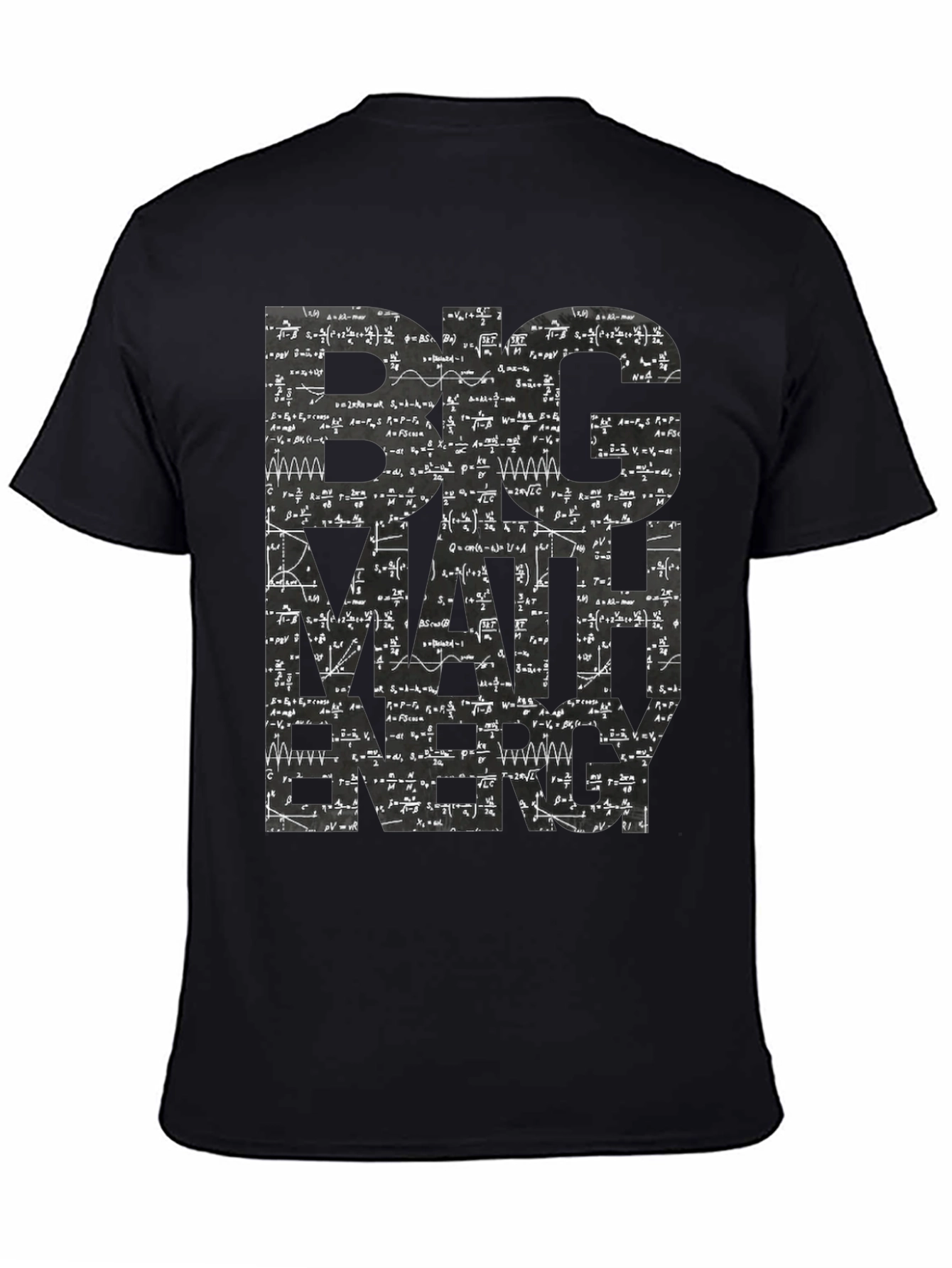 Big Math Energy Graphic Tee - Mens Black T-Shirt