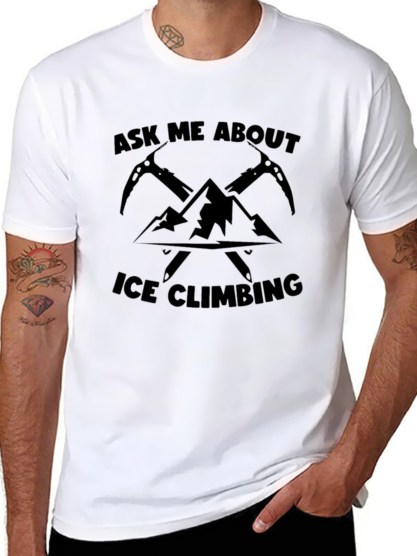 Ice Climbing T-Shirt: Mountain Adventure Tee for Climbers