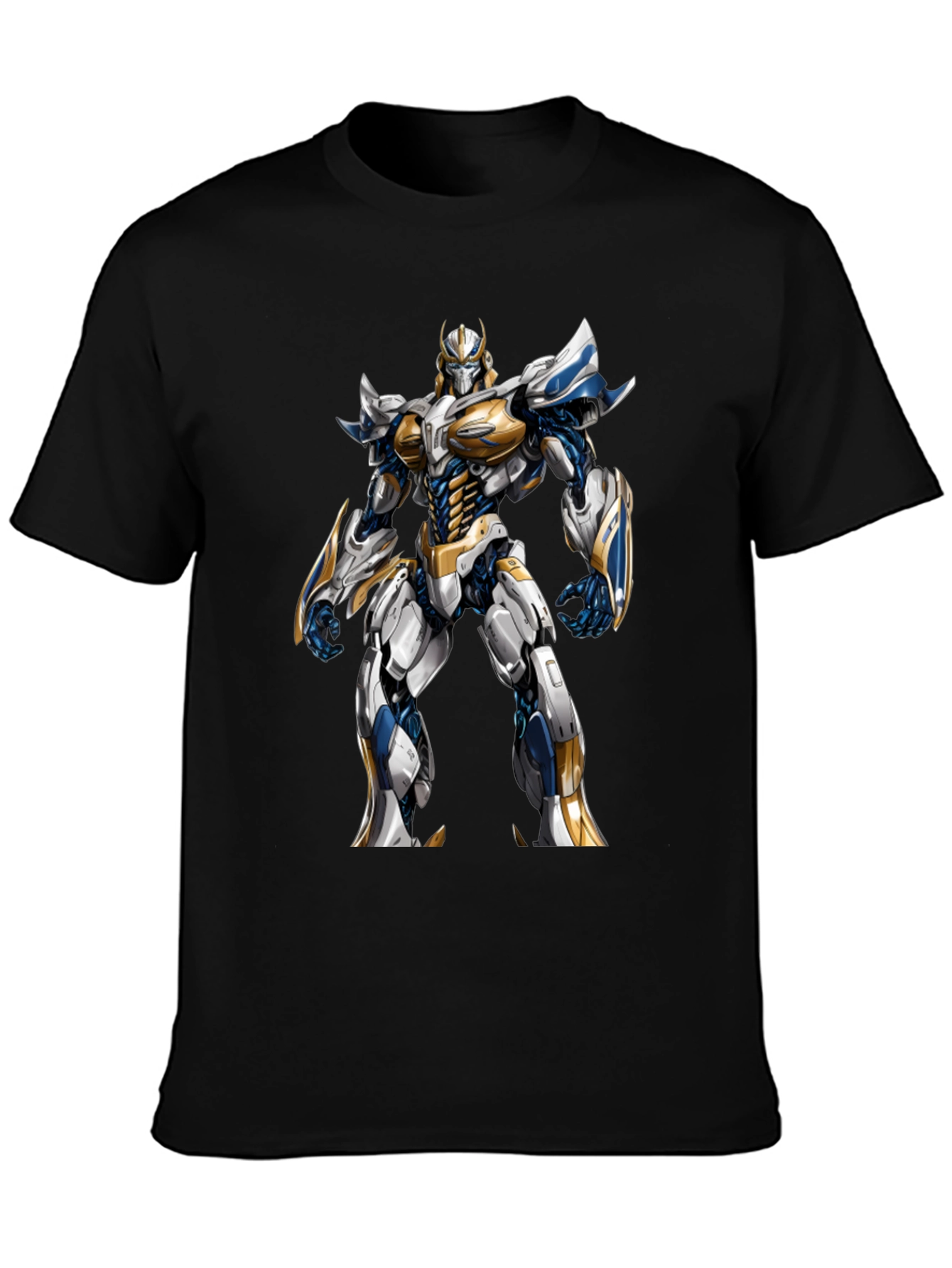 Robot Warrior Graphic T-Shirt - Sci-Fi Design