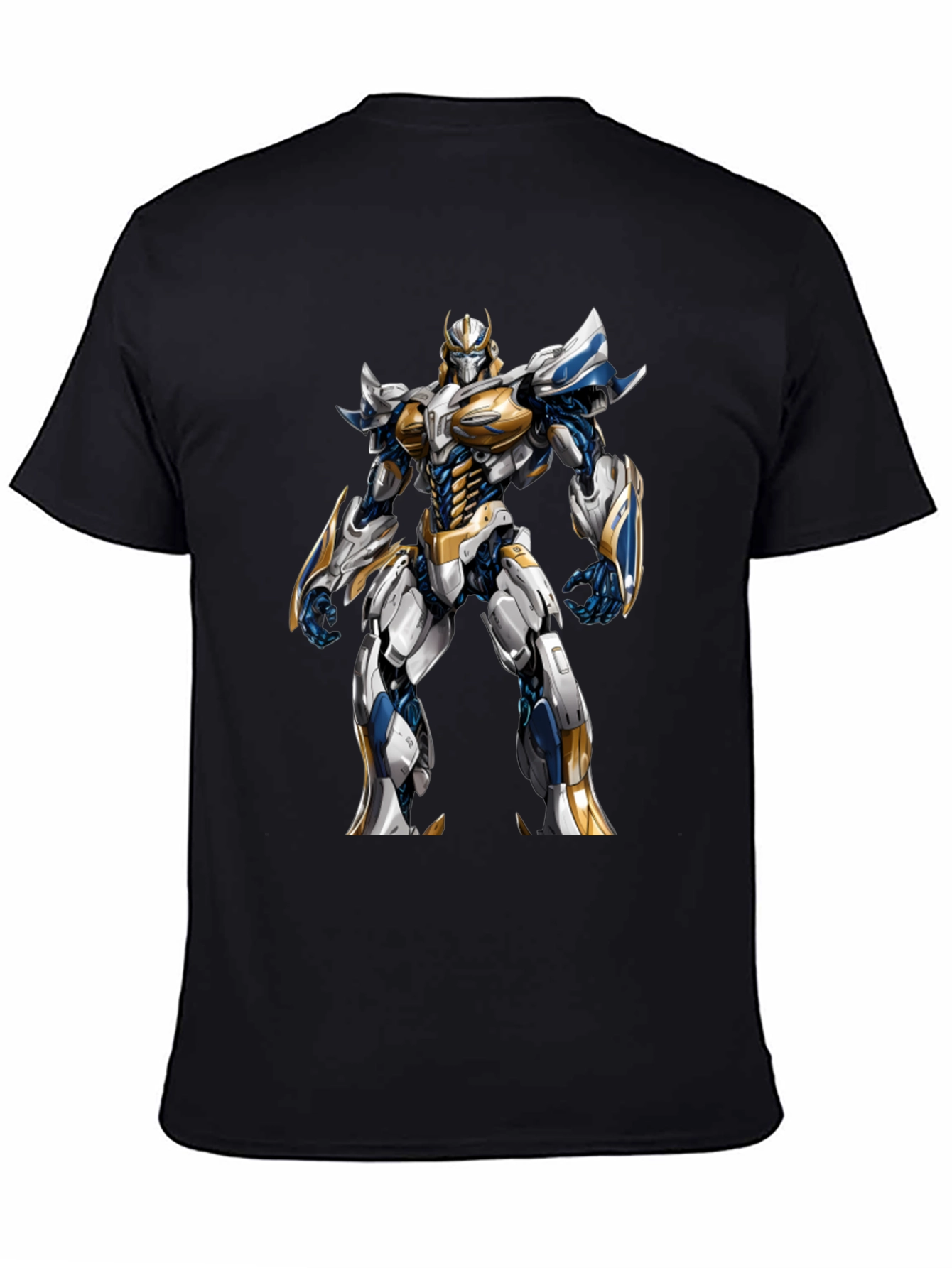 Robot Warrior Graphic T-Shirt - Sci-Fi Design