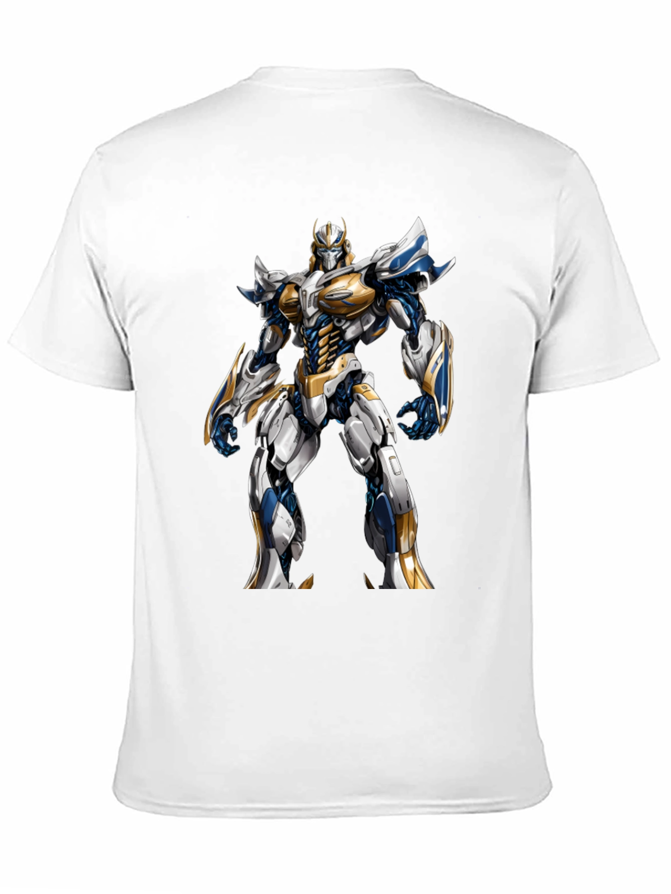 Robot Warrior Graphic T-Shirt - Sci-Fi Design