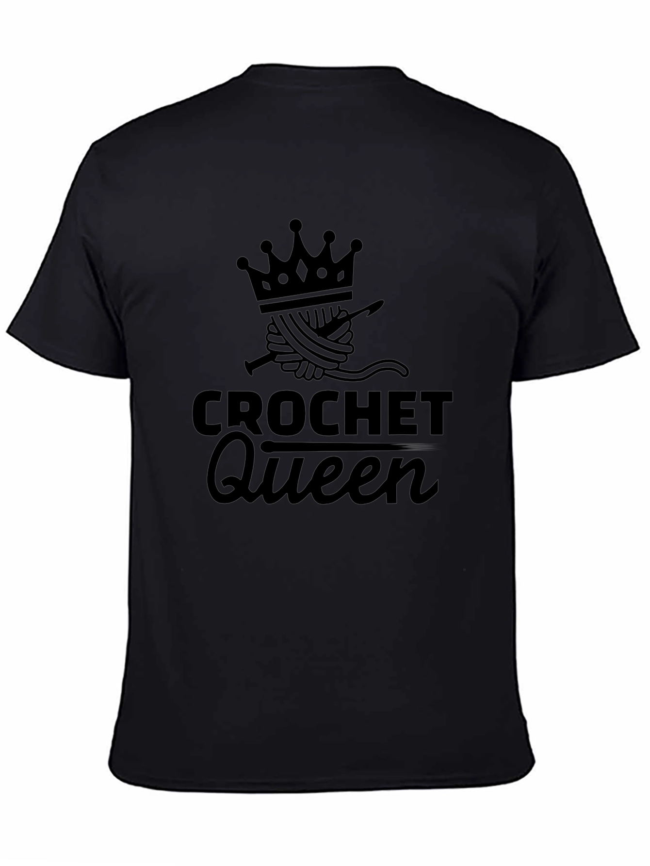Crochet Queen T-Shirt - Stylish Crafting Apparel