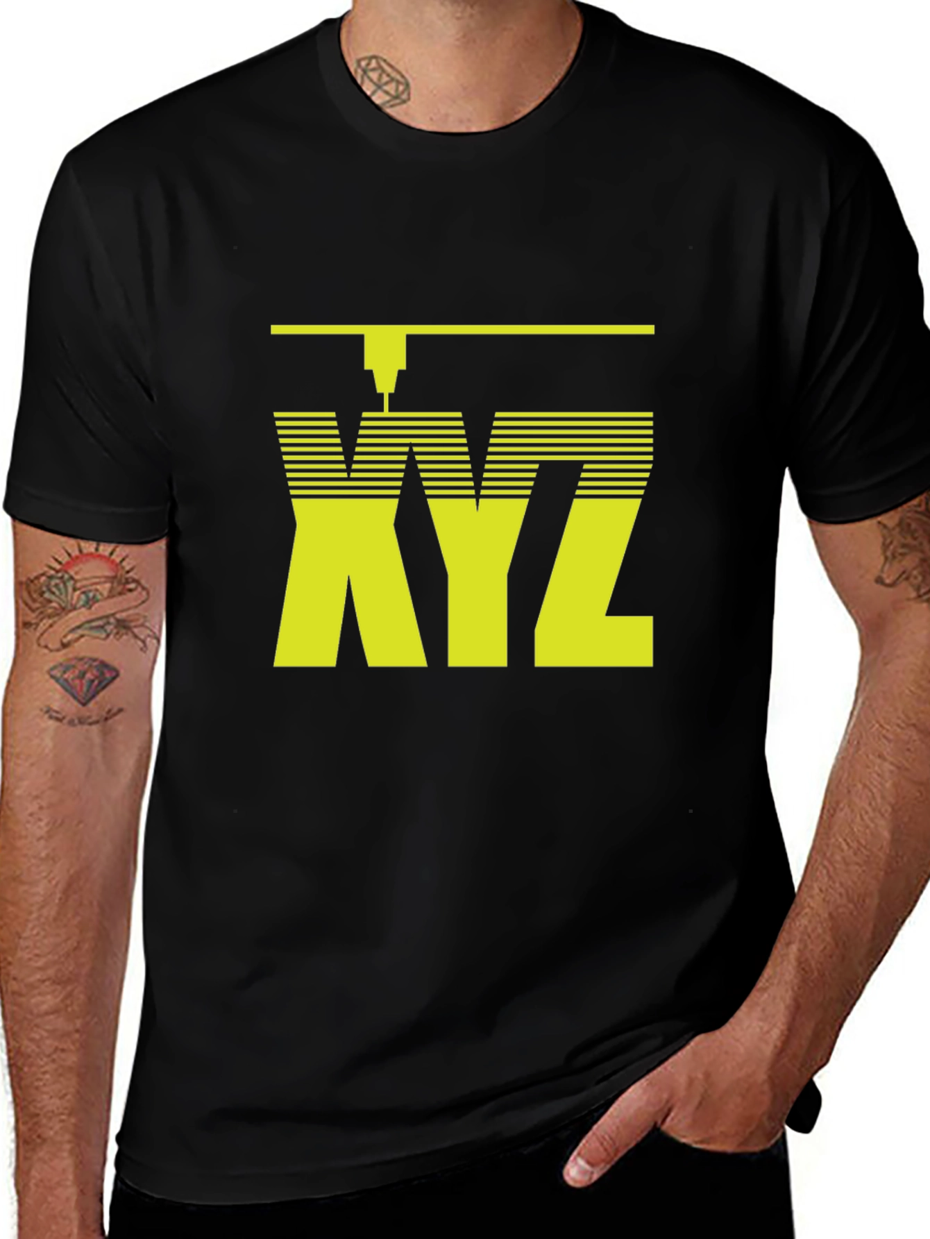 XYZ CNC Machine T-Shirt - Black