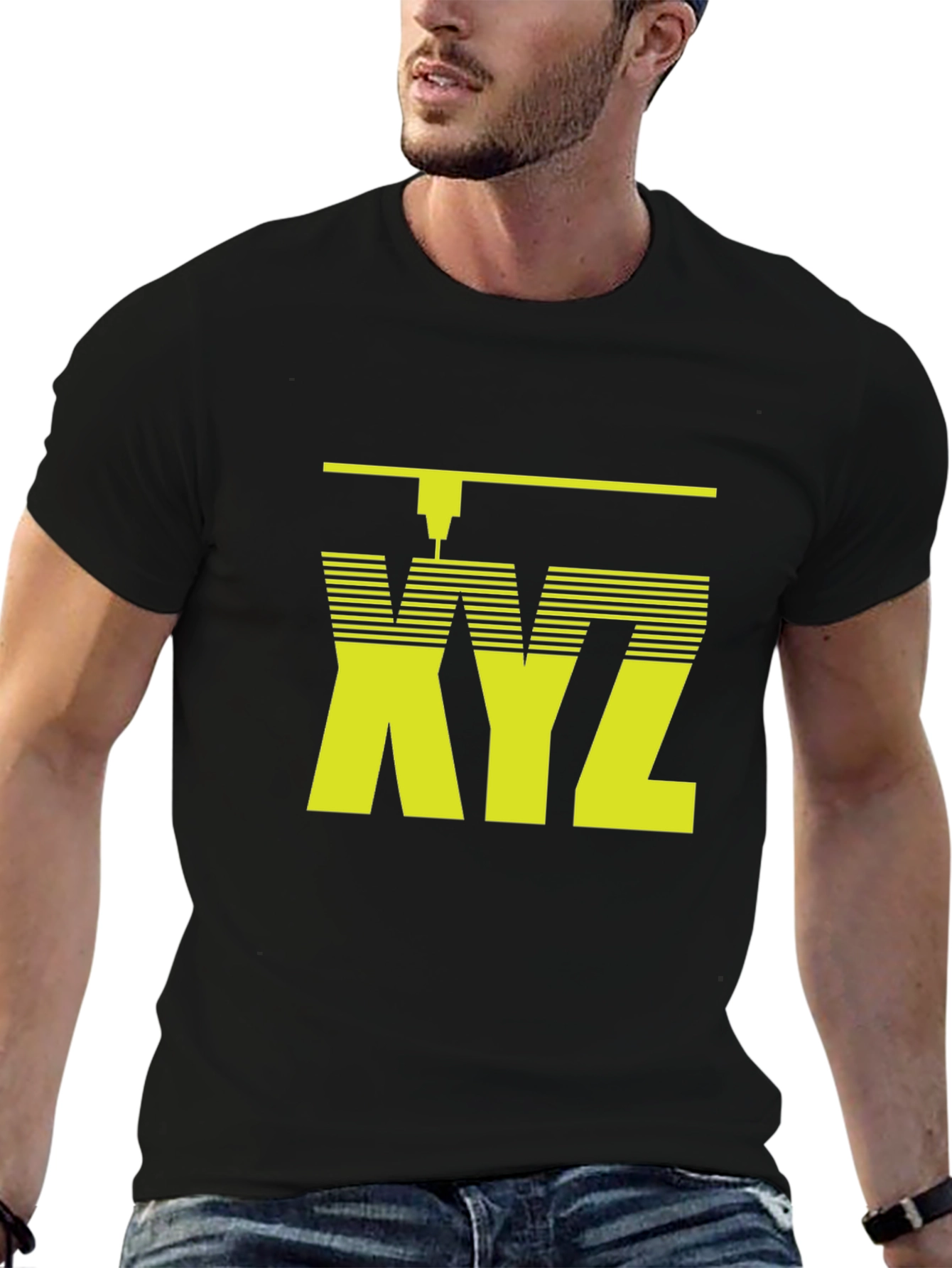 XYZ CNC Machine T-Shirt - Black