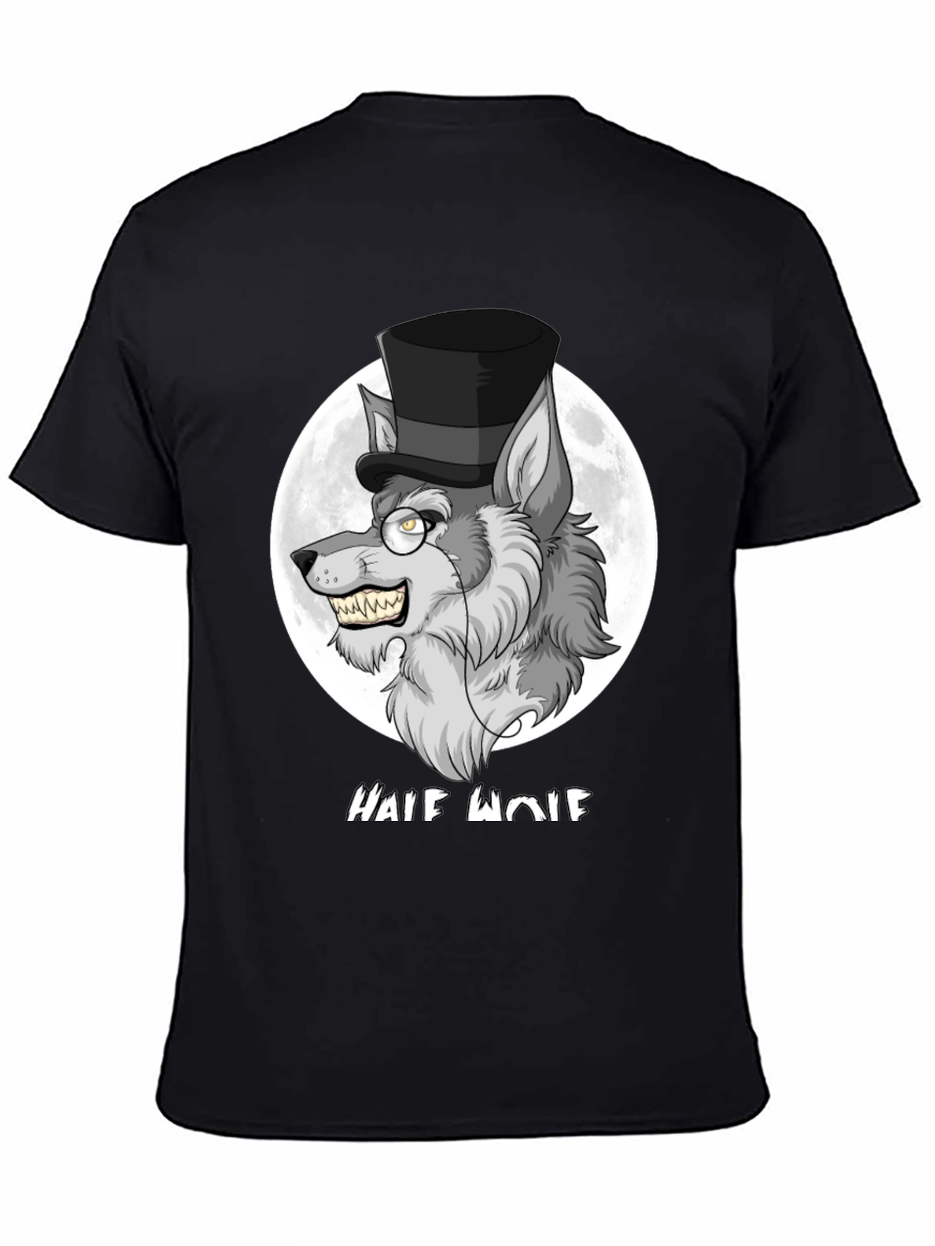 Half Wolf Graphic Tee - Unique Design