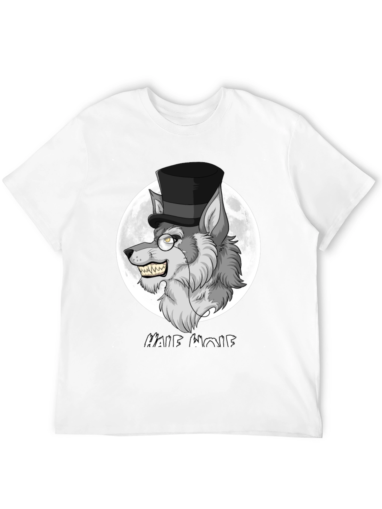 Half Wolf Graphic Tee - Unique Design