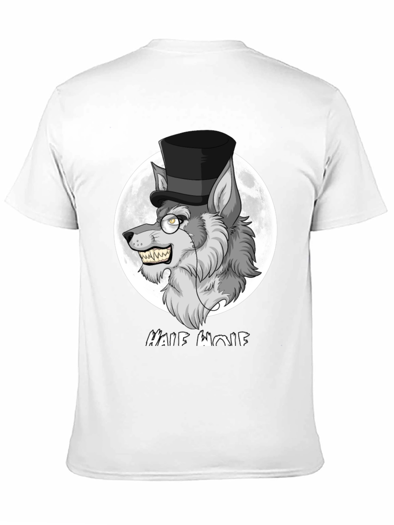 Half Wolf Graphic Tee - Unique Design