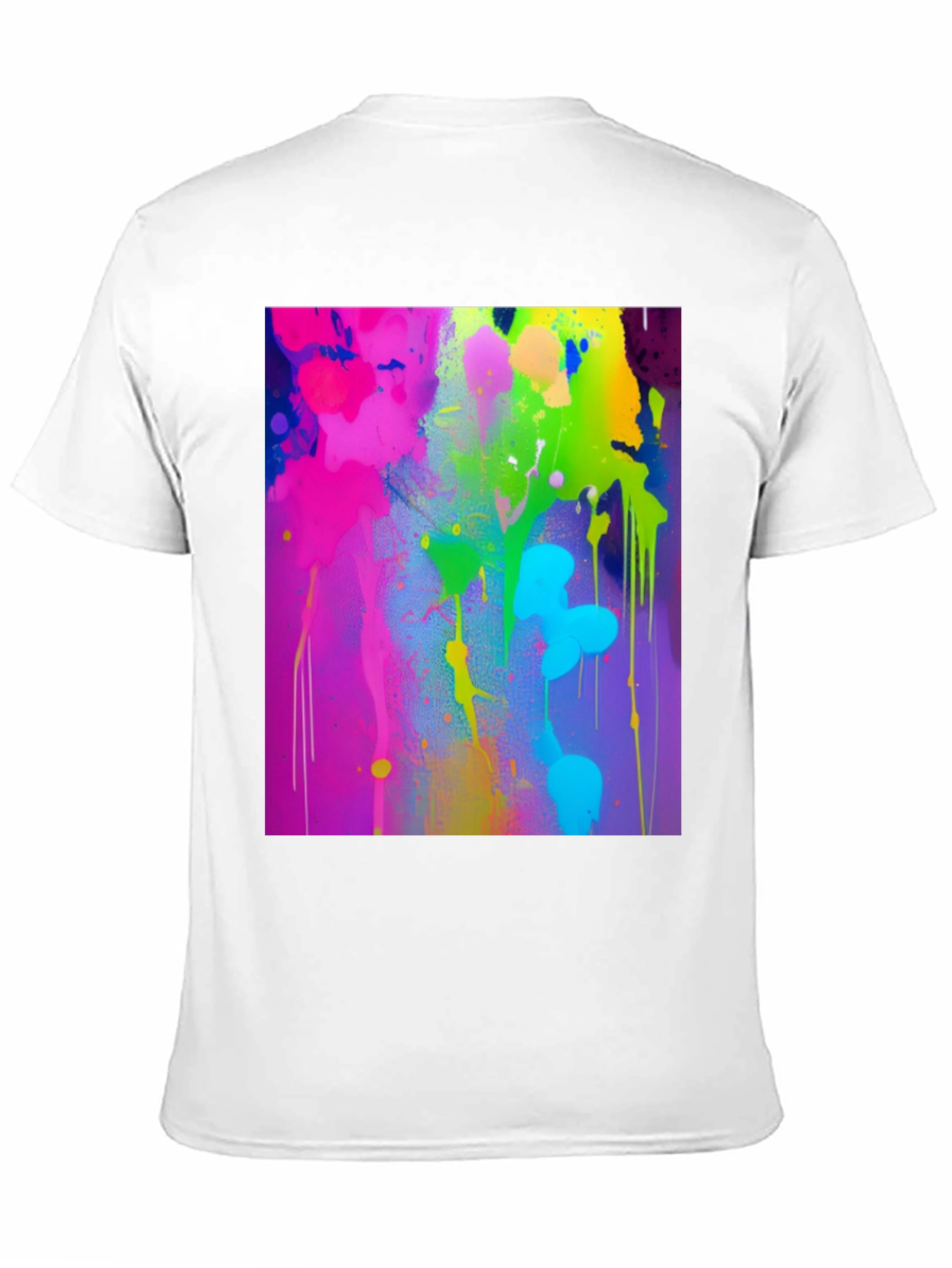 Vibrant Paint Splatter Graphic Tee