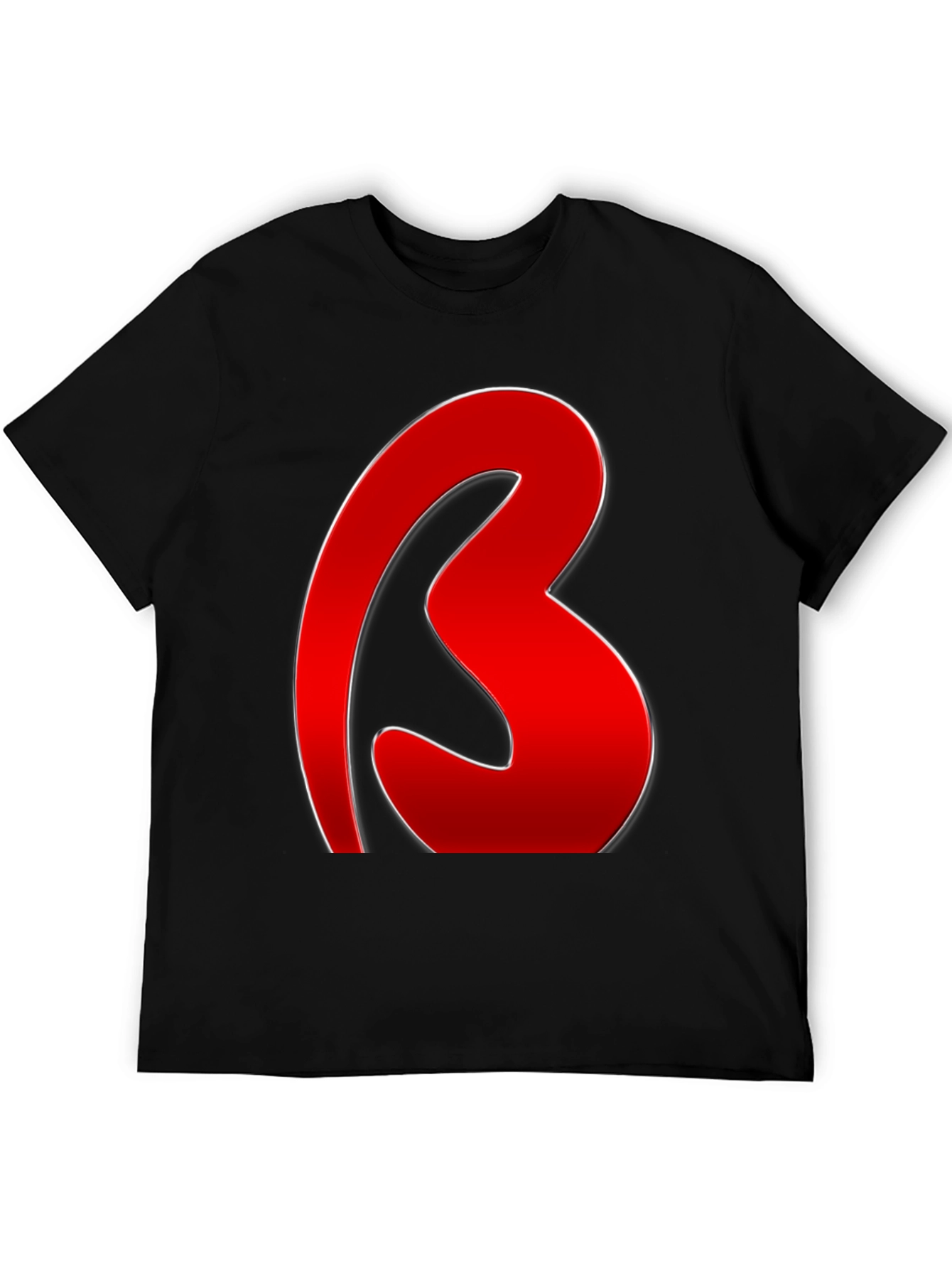 Red Graphic Tee - Bold Letter Design