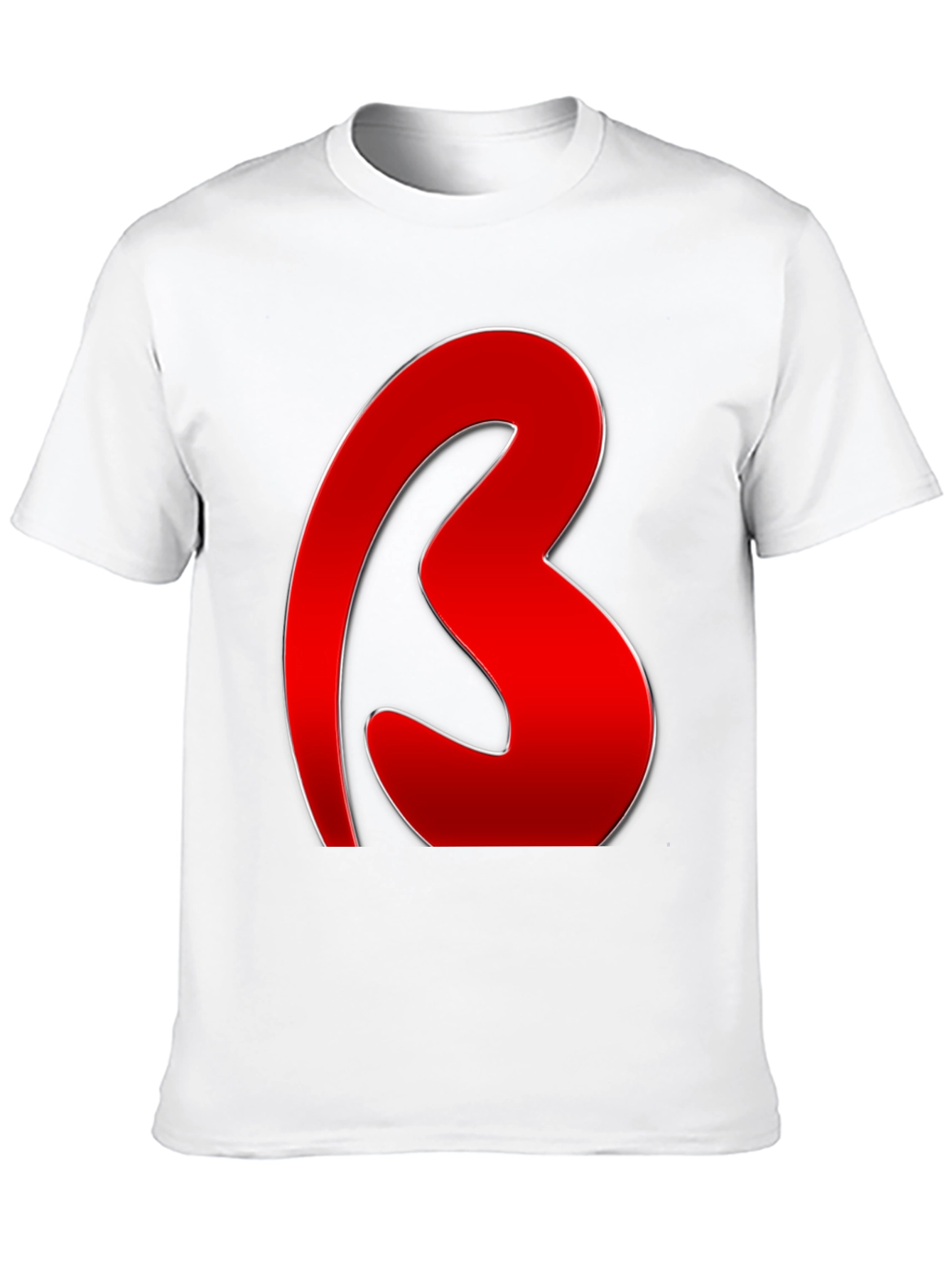Red Graphic Tee - Bold Letter Design