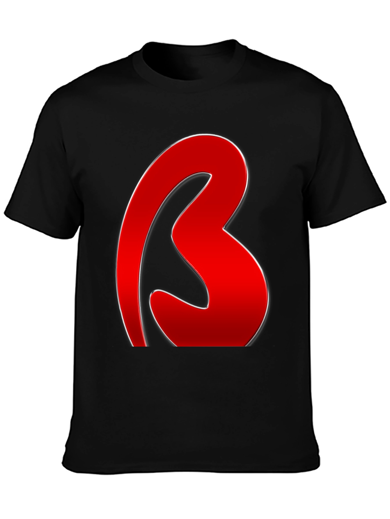 Red Graphic Tee - Bold Letter Design