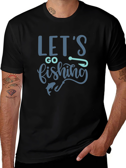 Lets Go Fishing Graphic T-Shirt