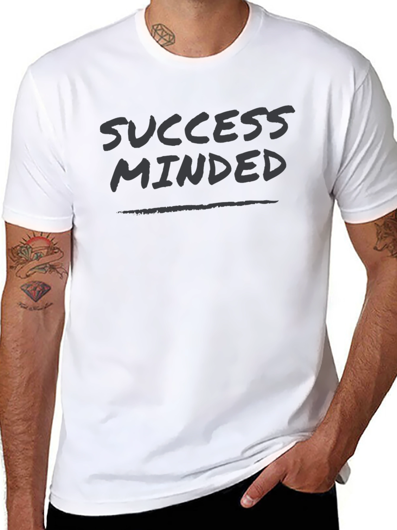 Success Minded Black T-Shirt - Motivational Tee