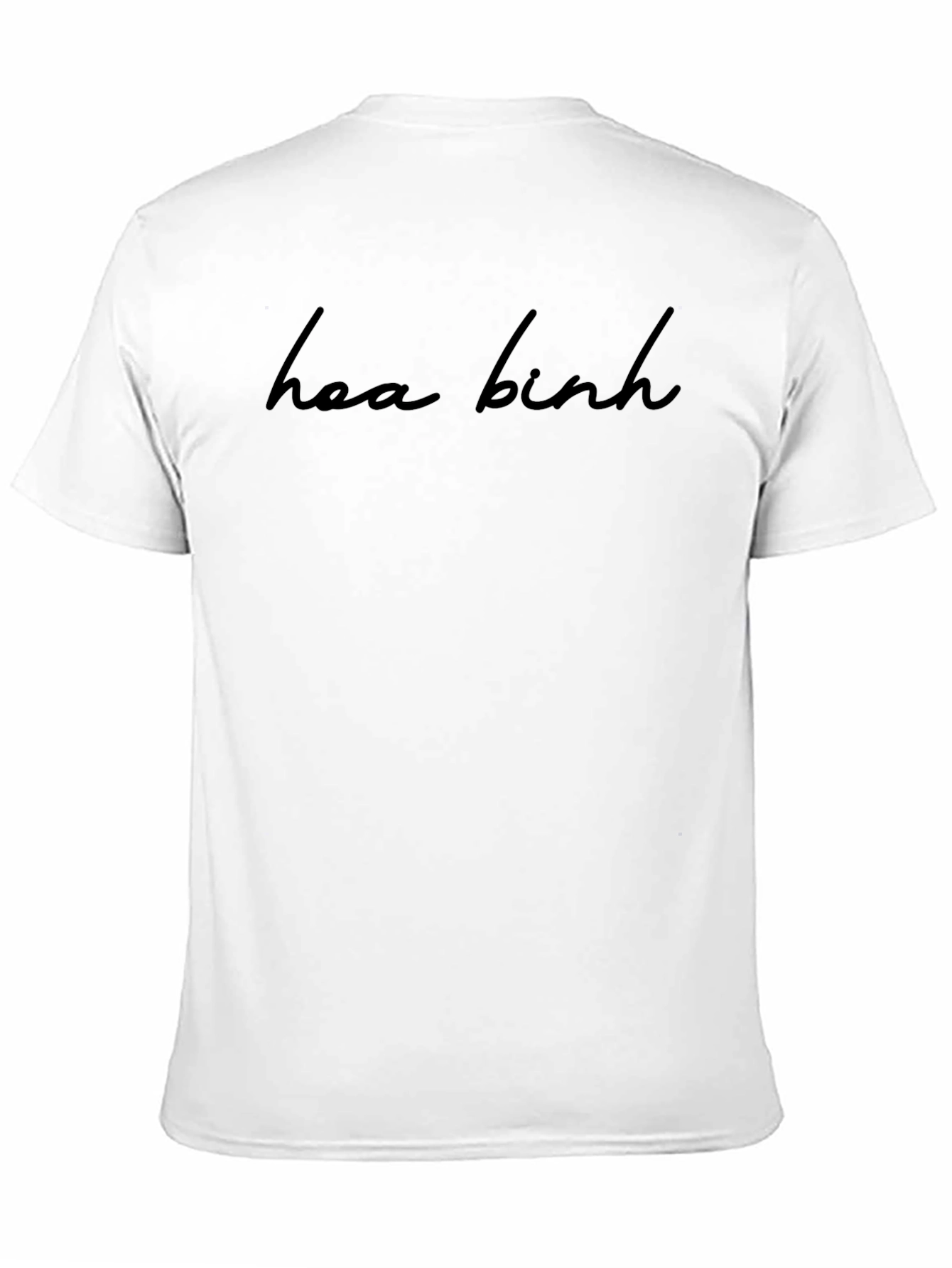 Hoa Binh Black Graphic Tee | Casual Wear