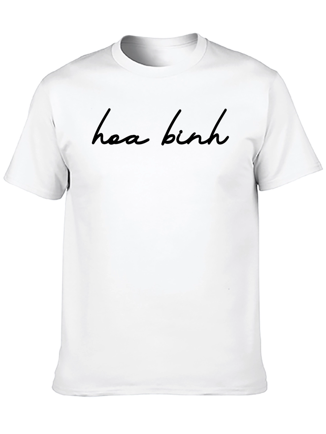 Hoa Binh Black Graphic Tee | Casual Wear