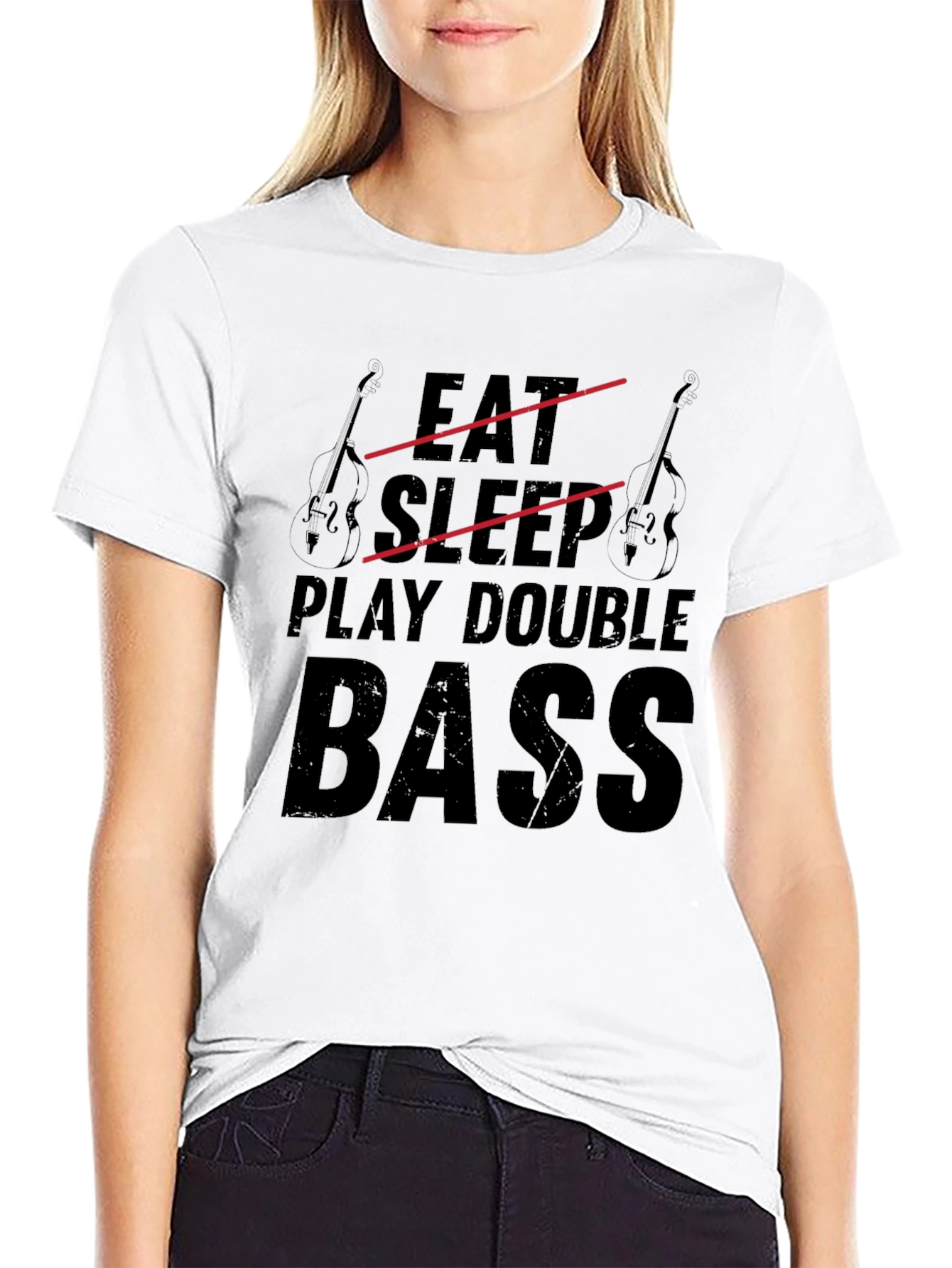 Eat Sleep Play Double Bass Graphic Tee