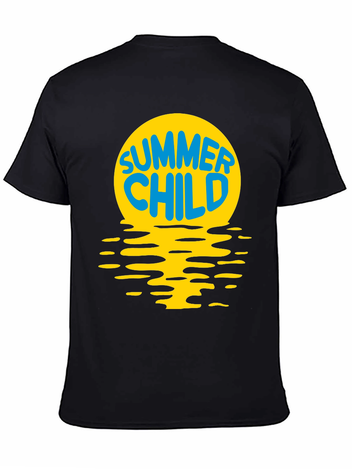 Summer Child T-Shirt - Black Cotton Tee