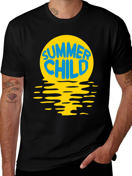 Summer Child T-Shirt - Black Cotton Tee